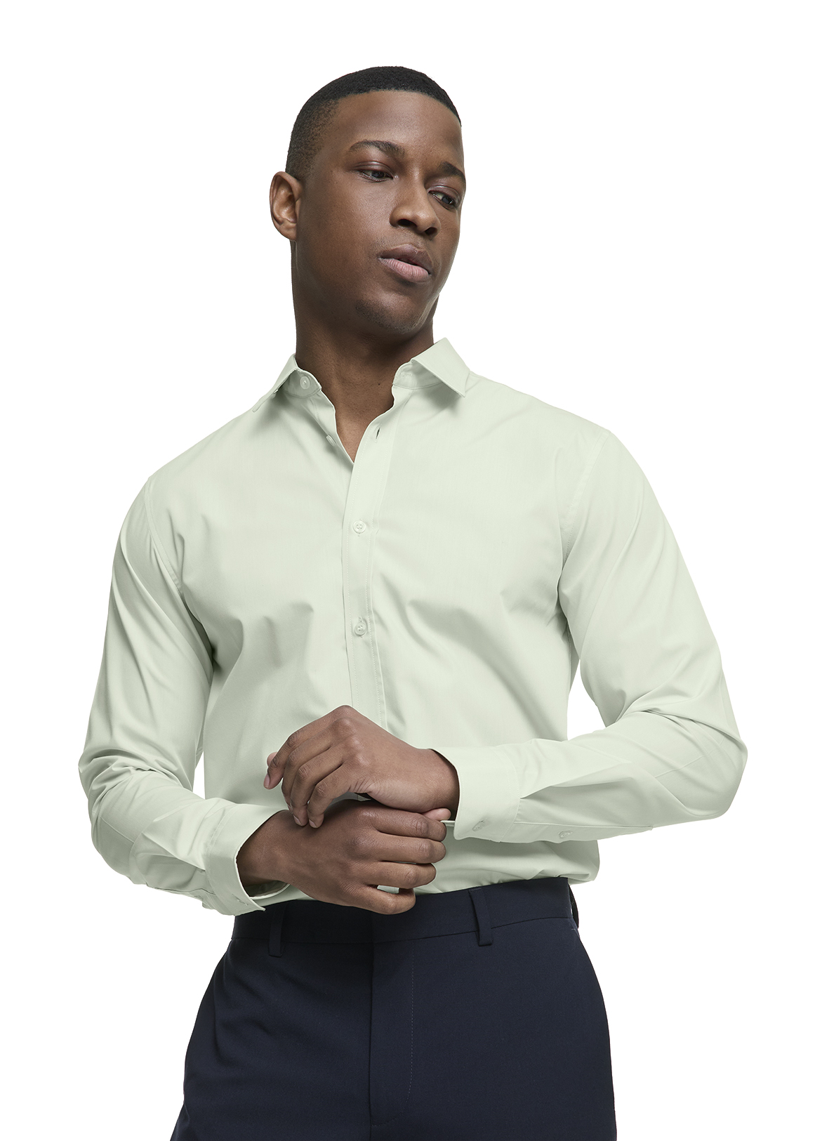 Slim Fit Easy Care Plain Shirt