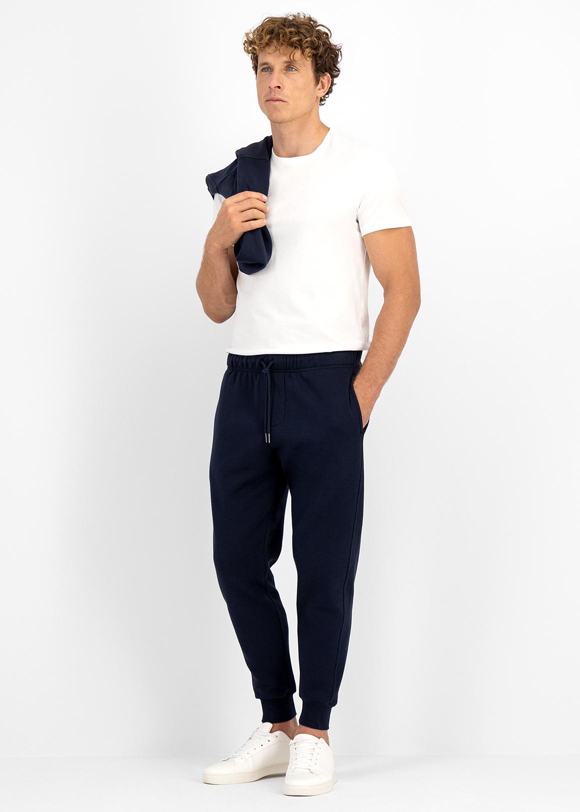 South Beach slim fit polyester sweatpants in navy