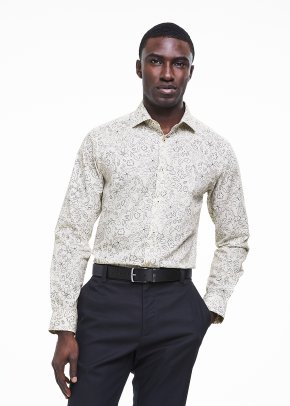 White Slim Fit Cotton Rich Shirt - Woolworths Mauritius Online