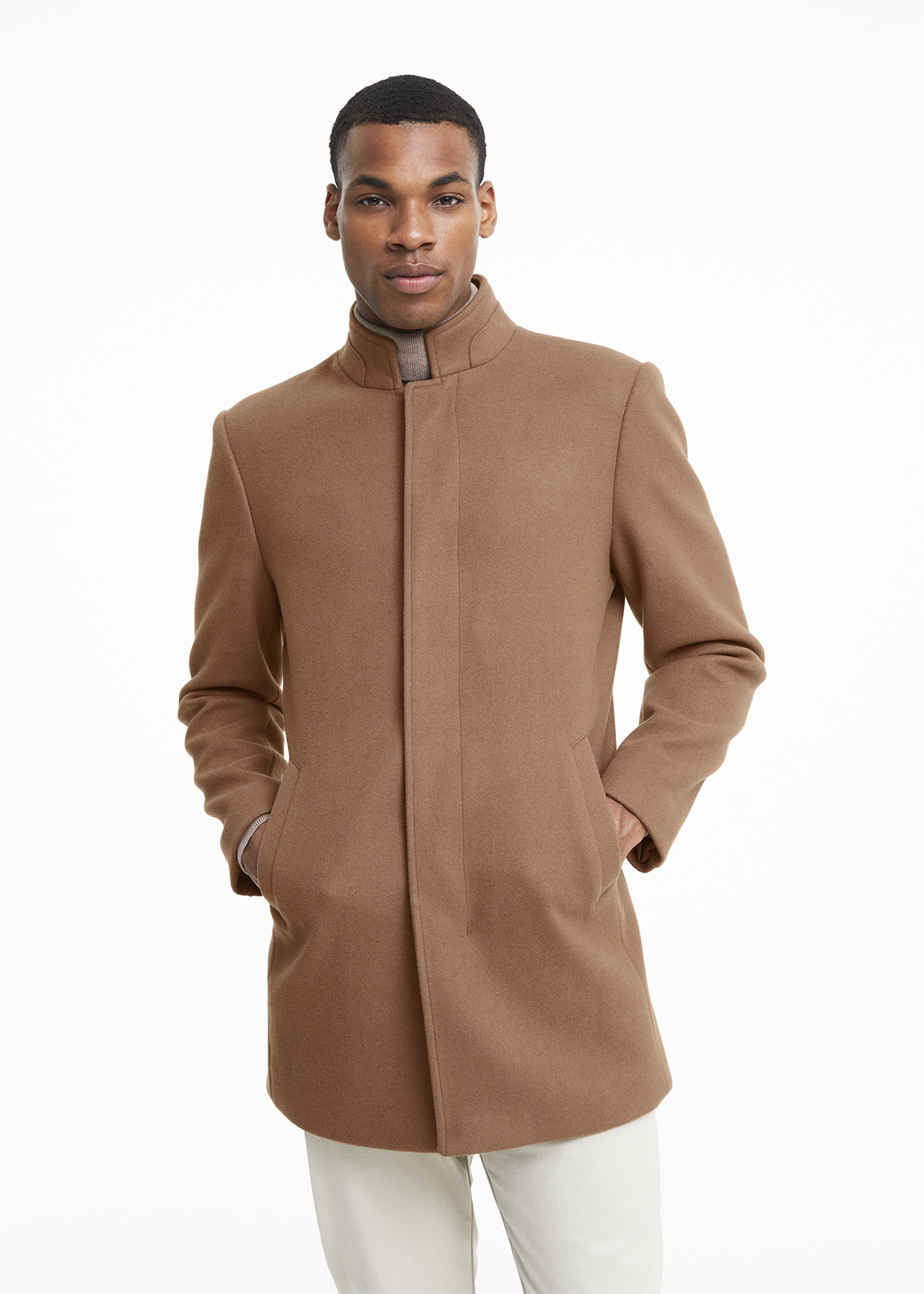 Slim Fit Funnel Coat | Woolworths.co.za