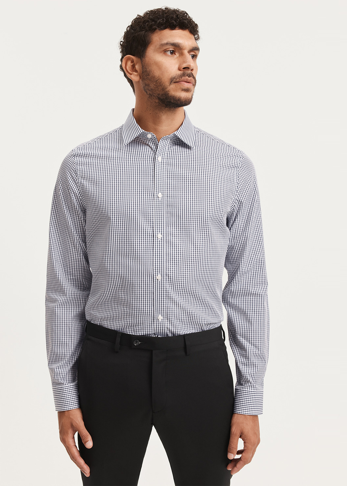 Slim Fit Grid Check Shirt | Woolworths.co.za