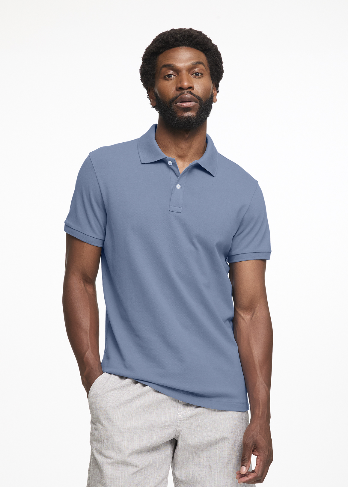 Slim Fit Pique Golfer