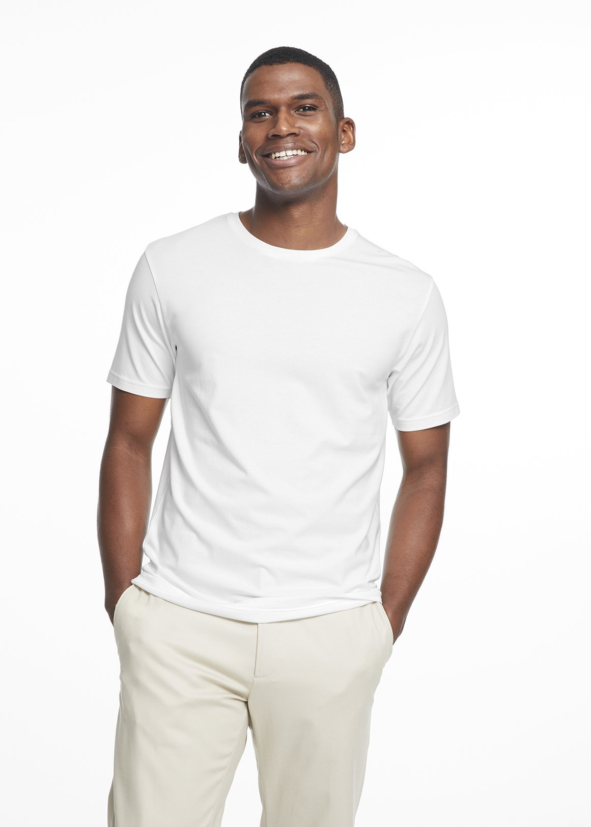 Slim Fit Stretch Cotton T-shirt | Woolworths.co.za