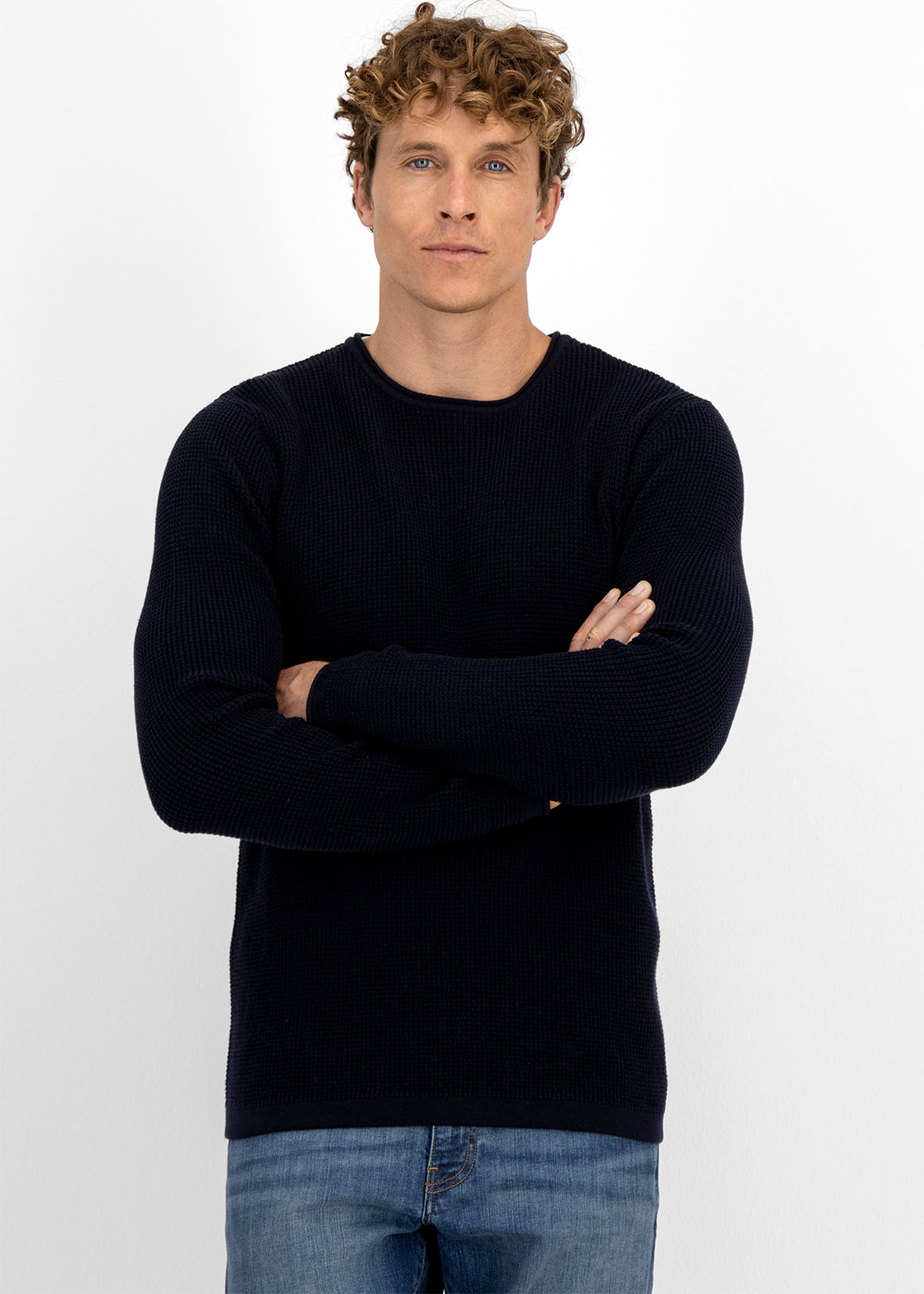 Slim Fit Textured Knit Pullover | Woolworths.co.za