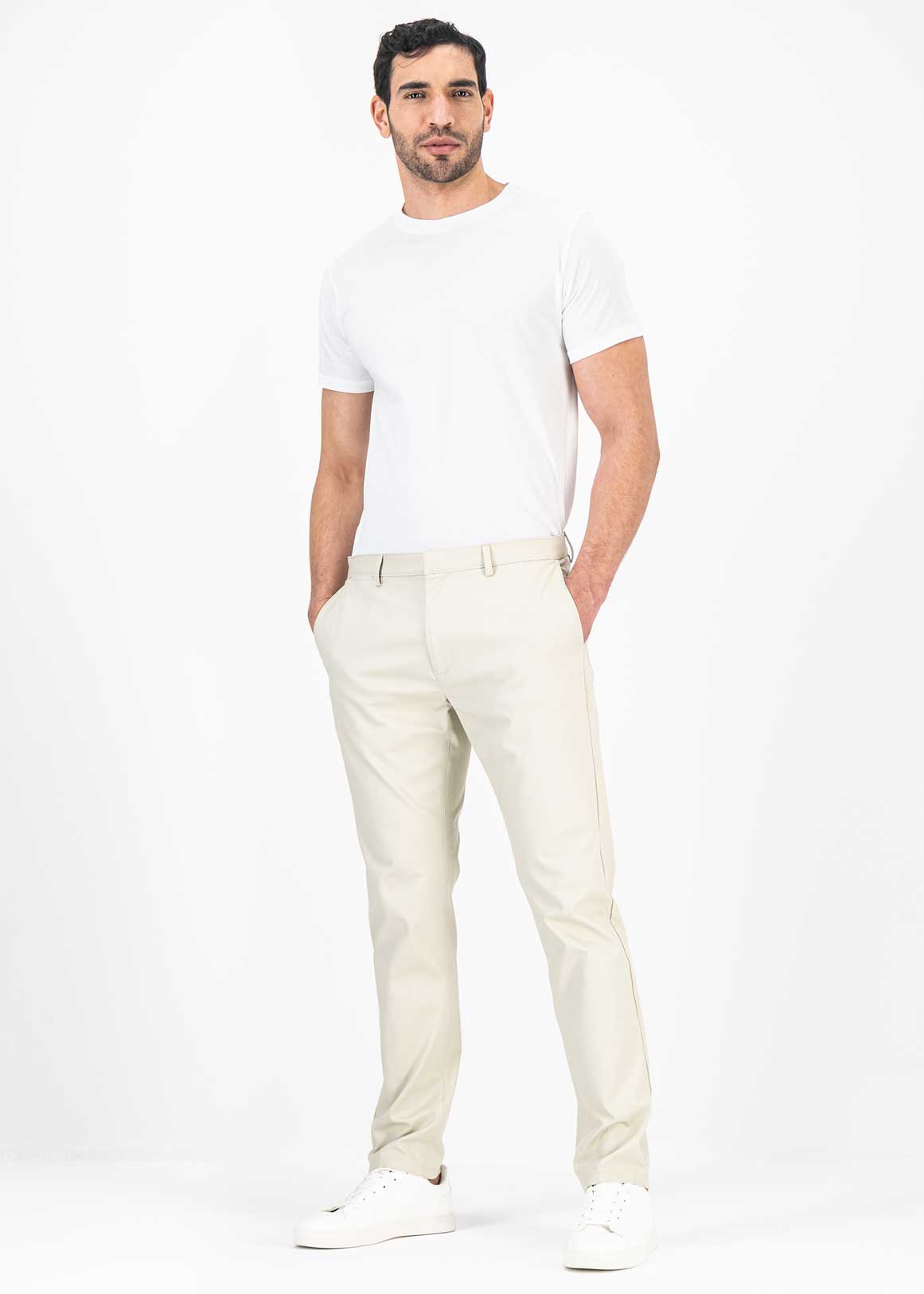 Slim Leg Cotton Trousers | Woolworths.co.za