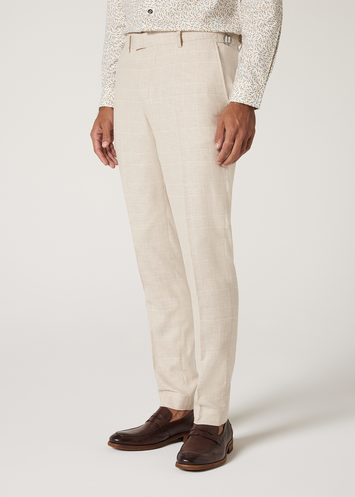 Slim Stretch Check Tailored Pant