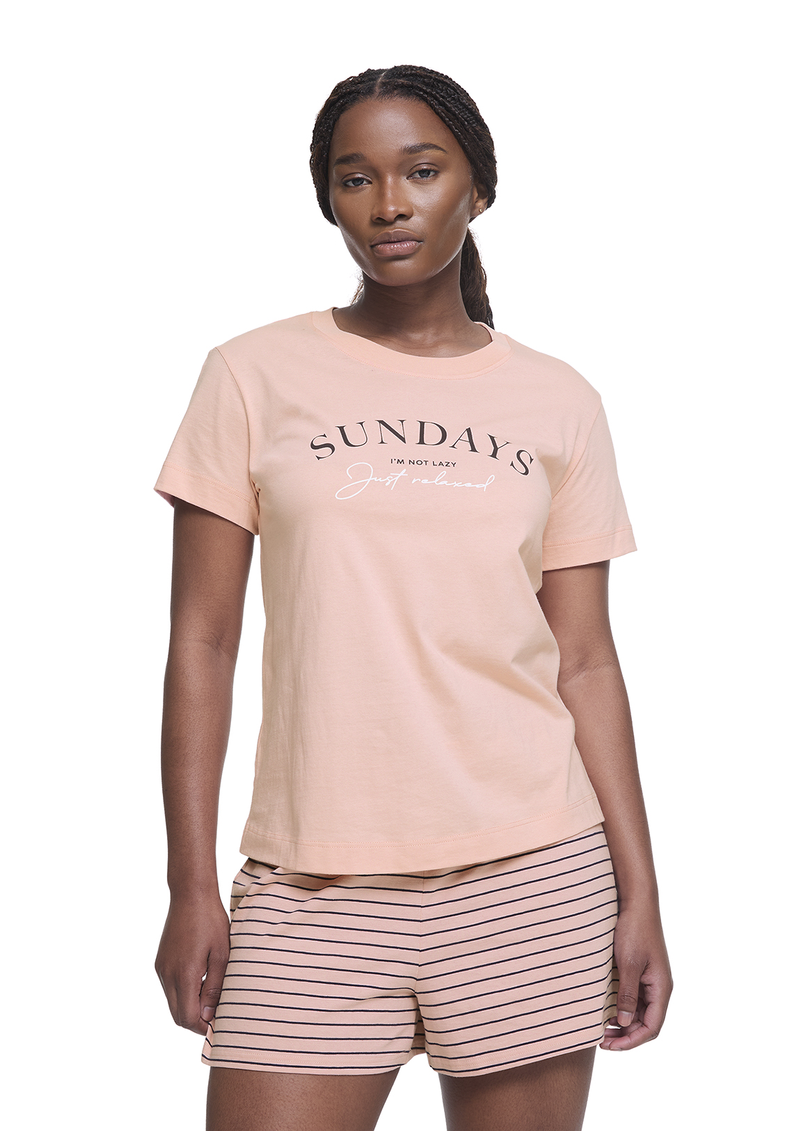Slogan Cotton Sleep T-shirt