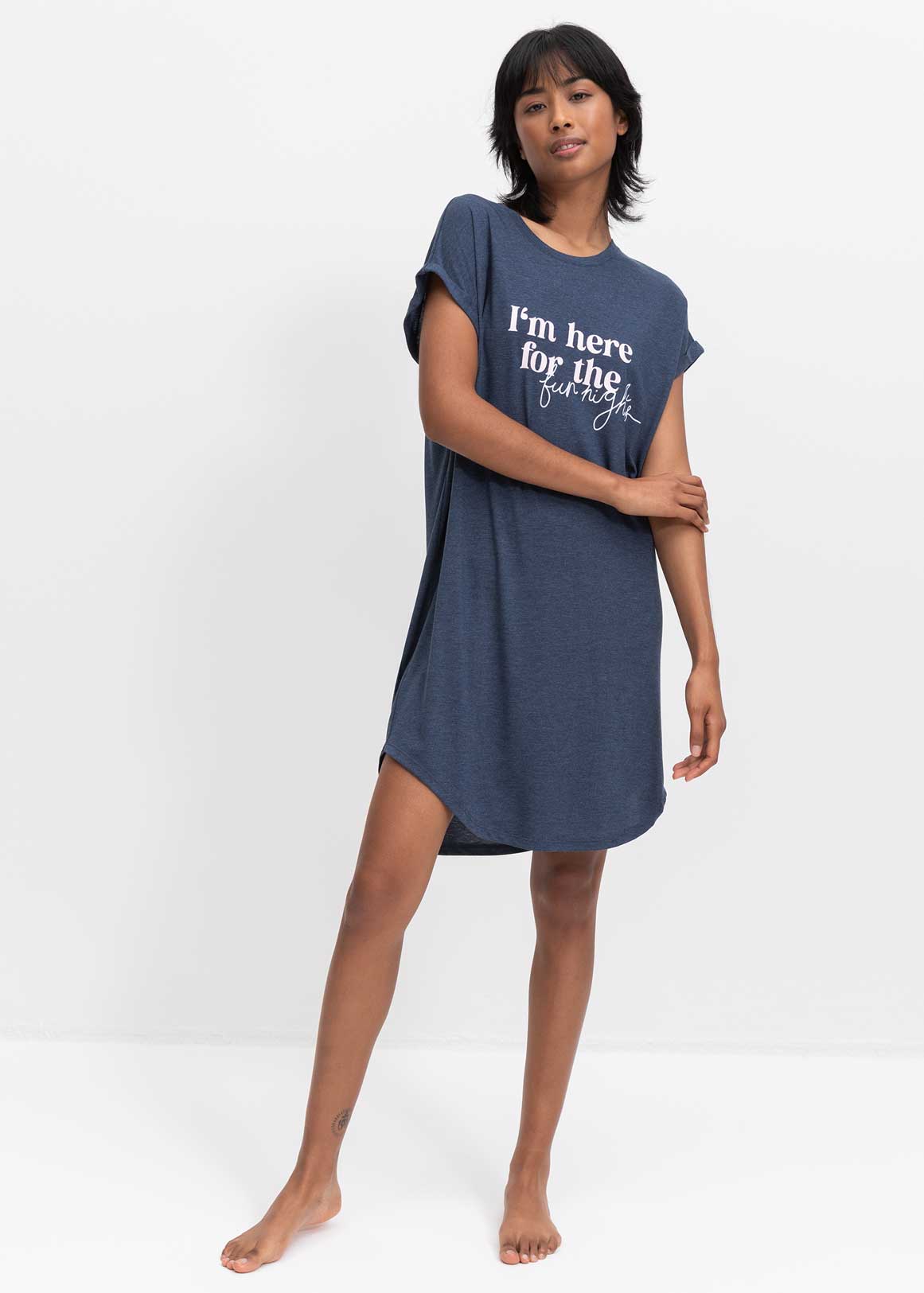 Slogan Viscose Blend Nightdress | Woolworths.co.za