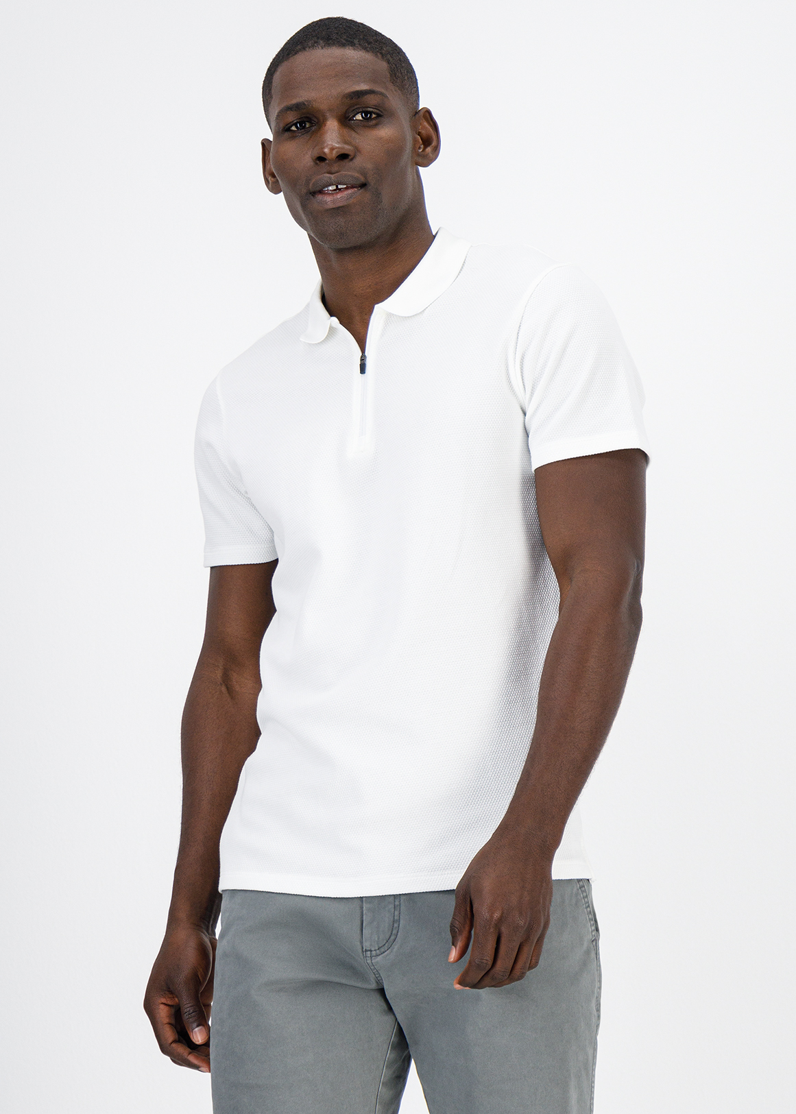 Smart Casual Slim Fit Cotton Pique Golfer | Woolworths.co.za