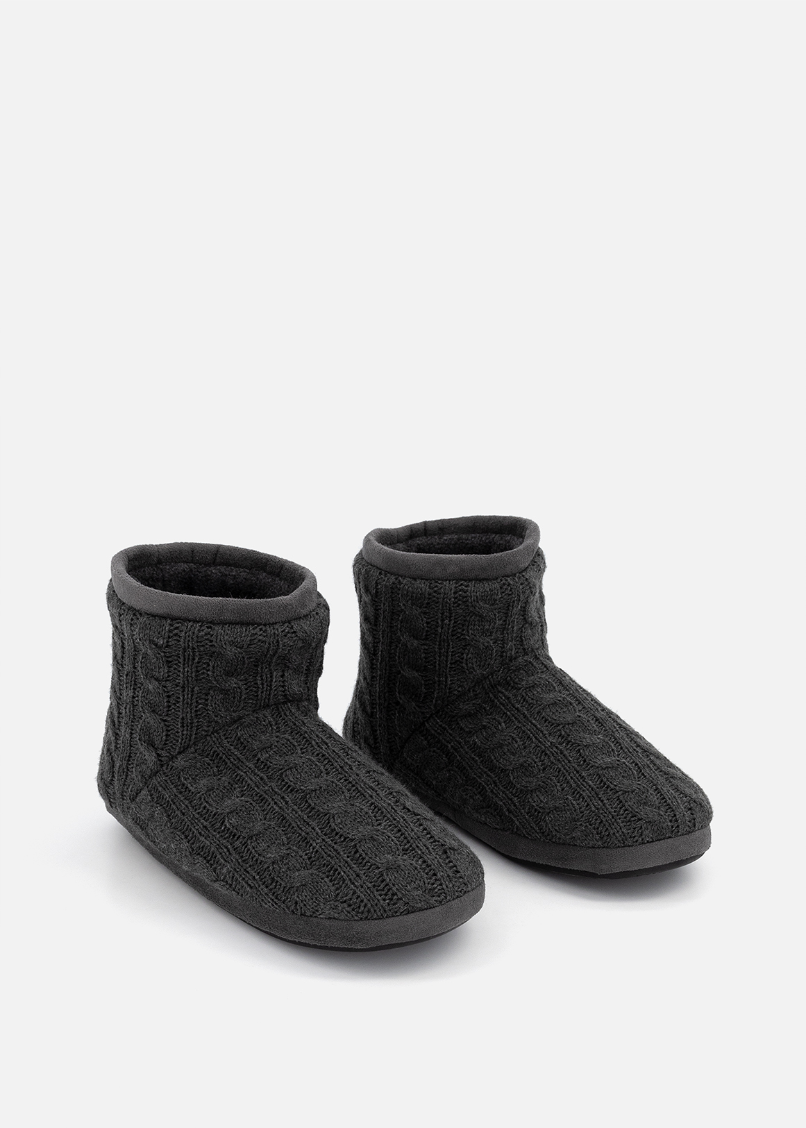 Smart Foam Cable Knit Slipper Boots | Woolworths.co.za