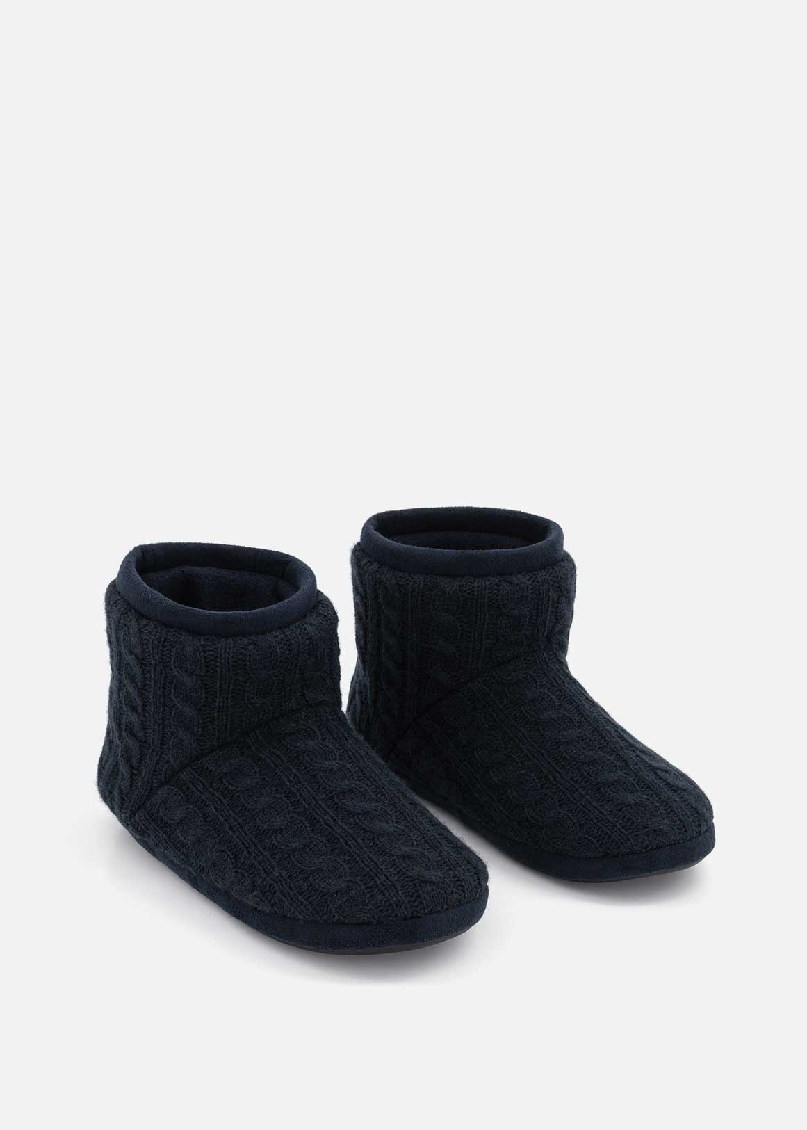 Smart Foam Cable Knit Slipper Boots | Woolworths.co.za