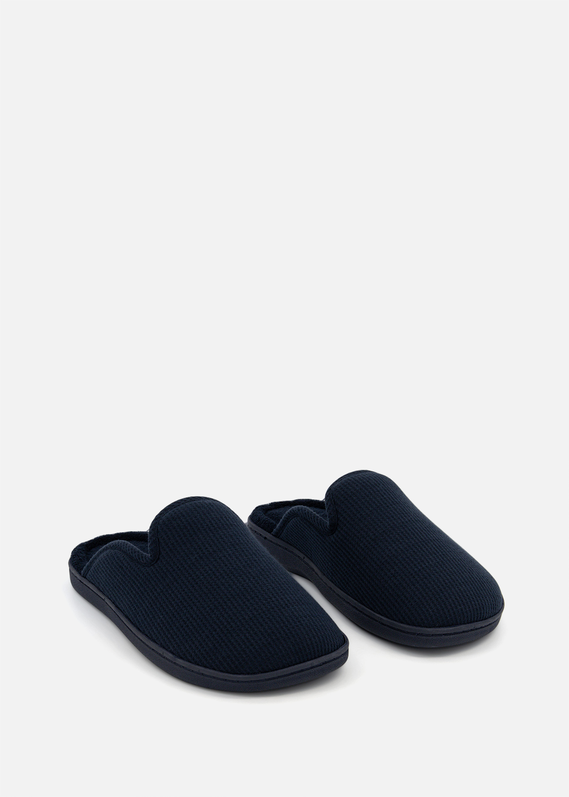 Smart Foam Waffle Knit Mule Slippers