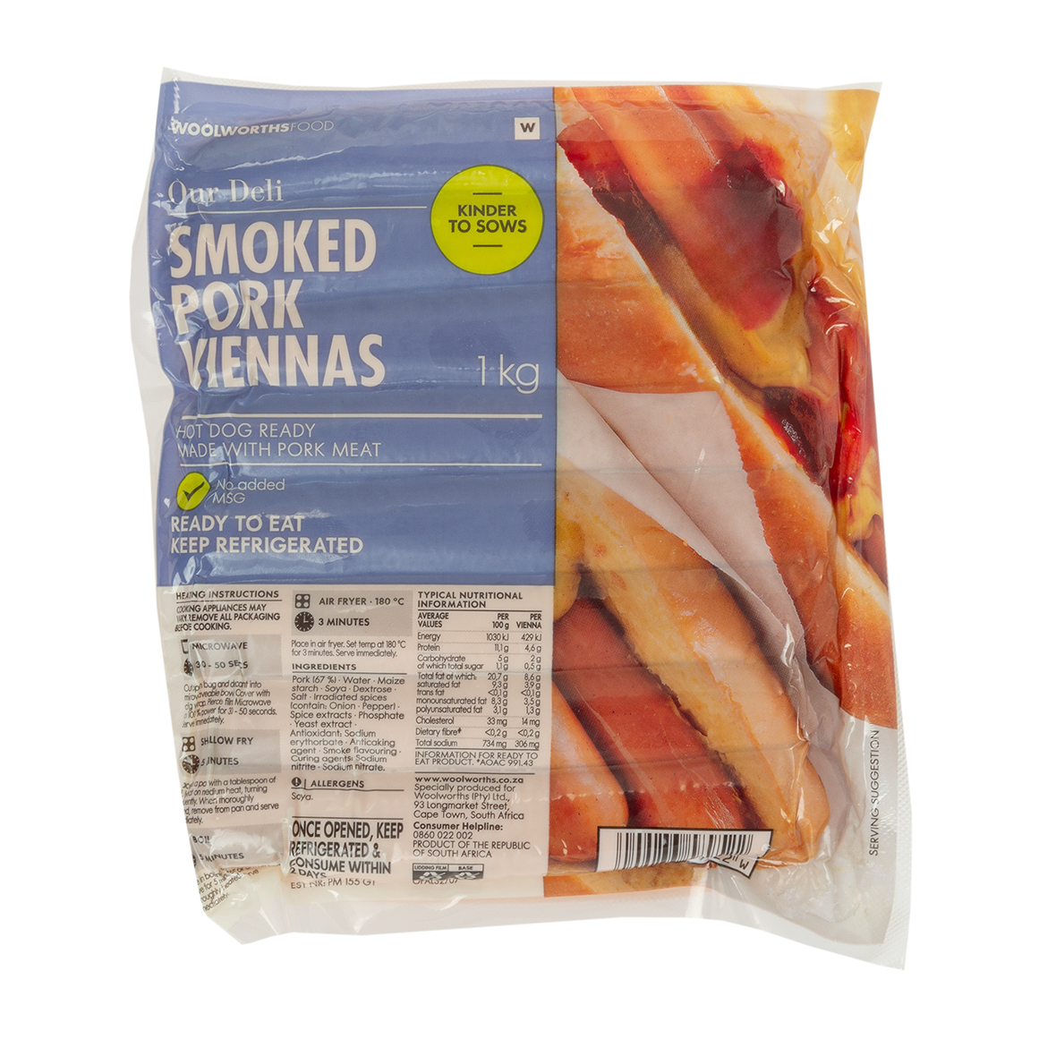 Smoked Pork Viennas 1 kg