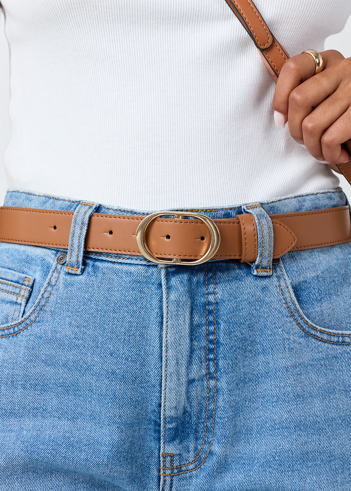 Snaffle Buckle Midi Belt