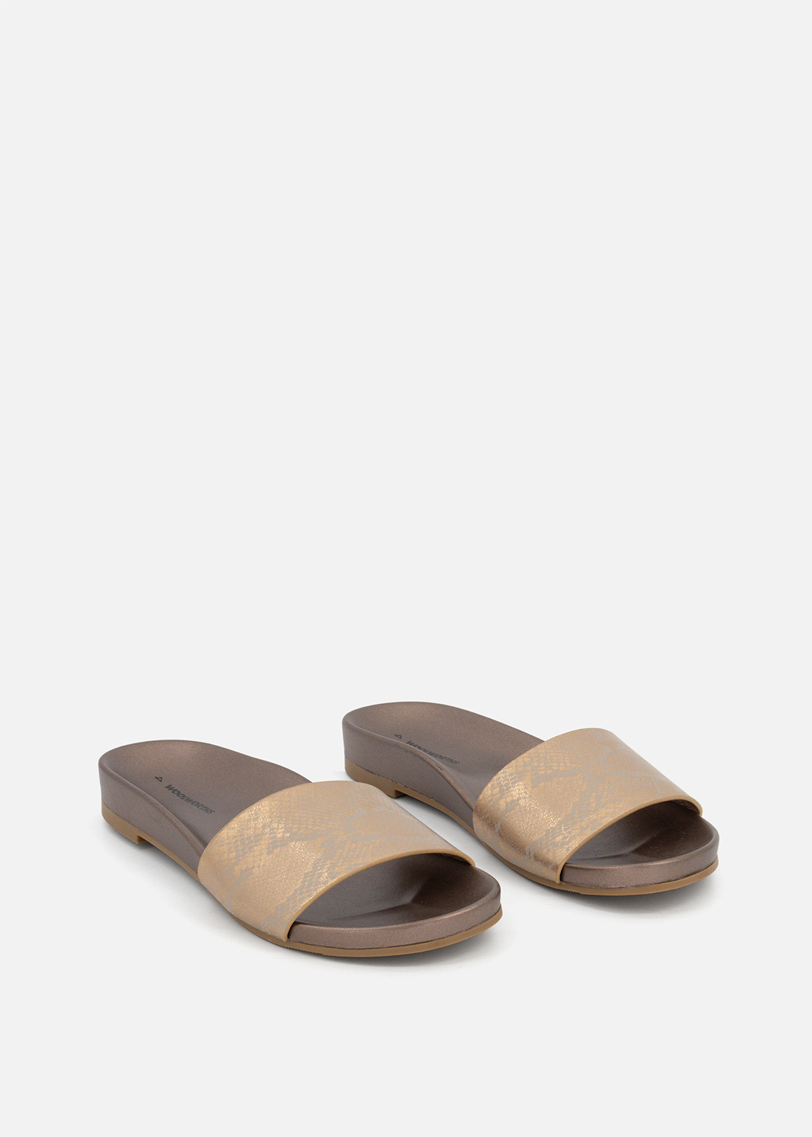 Snakeskin Moulded Band Sandals
