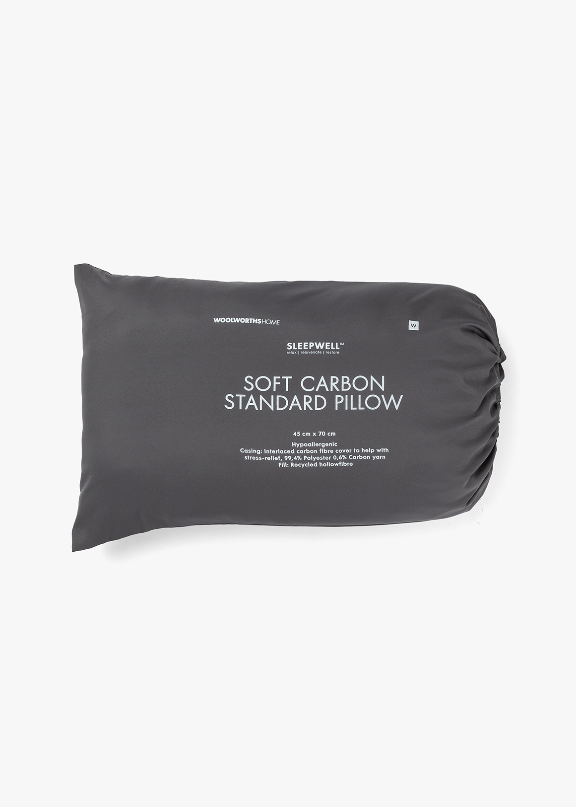 Soft Carbon Hypoallergenic Standard Pillow