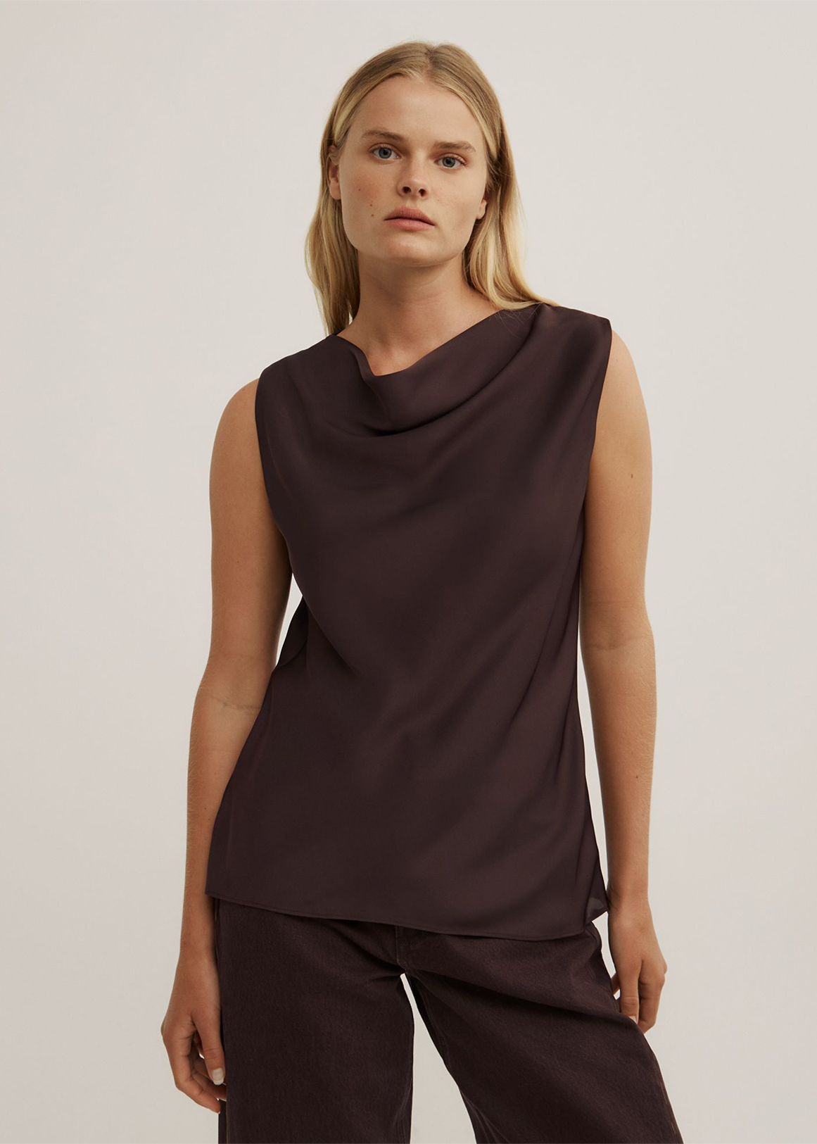 Soft Cowl Tank Top