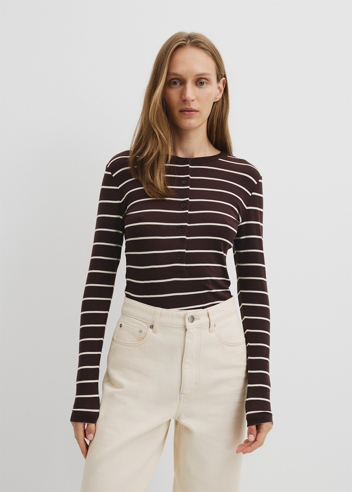 Soft Henley Longsleeve Top