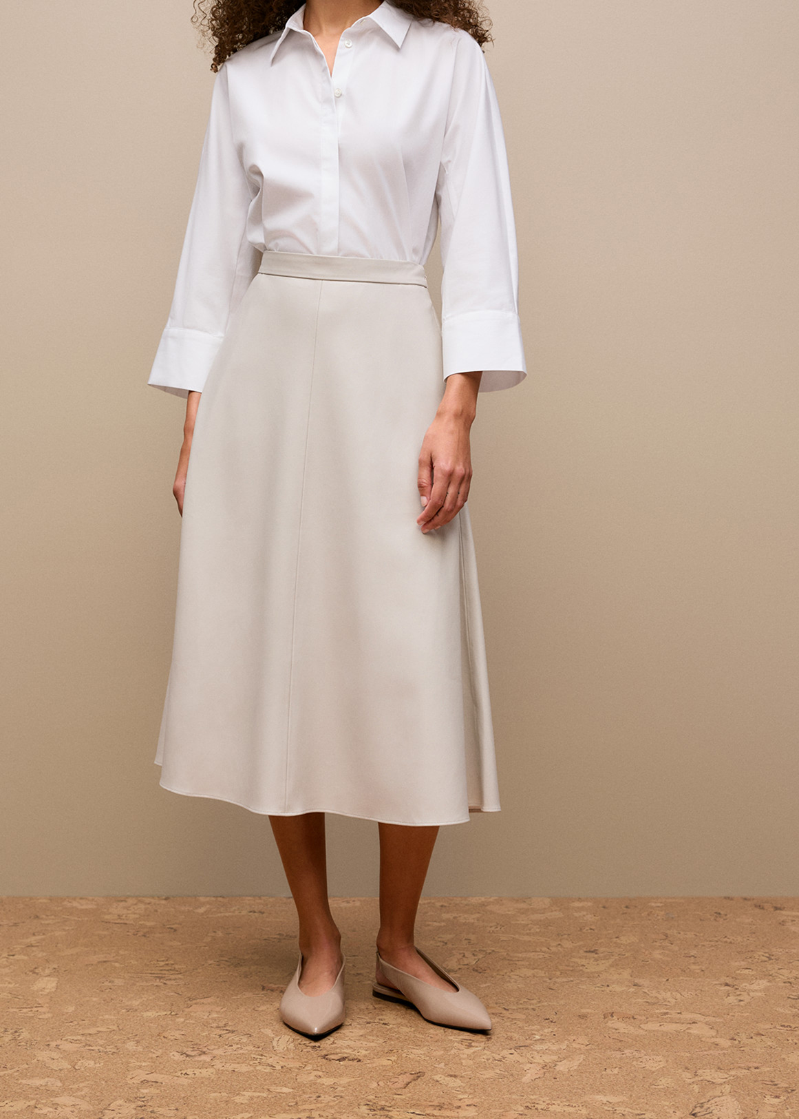 Soft Seam Detail Skirt
