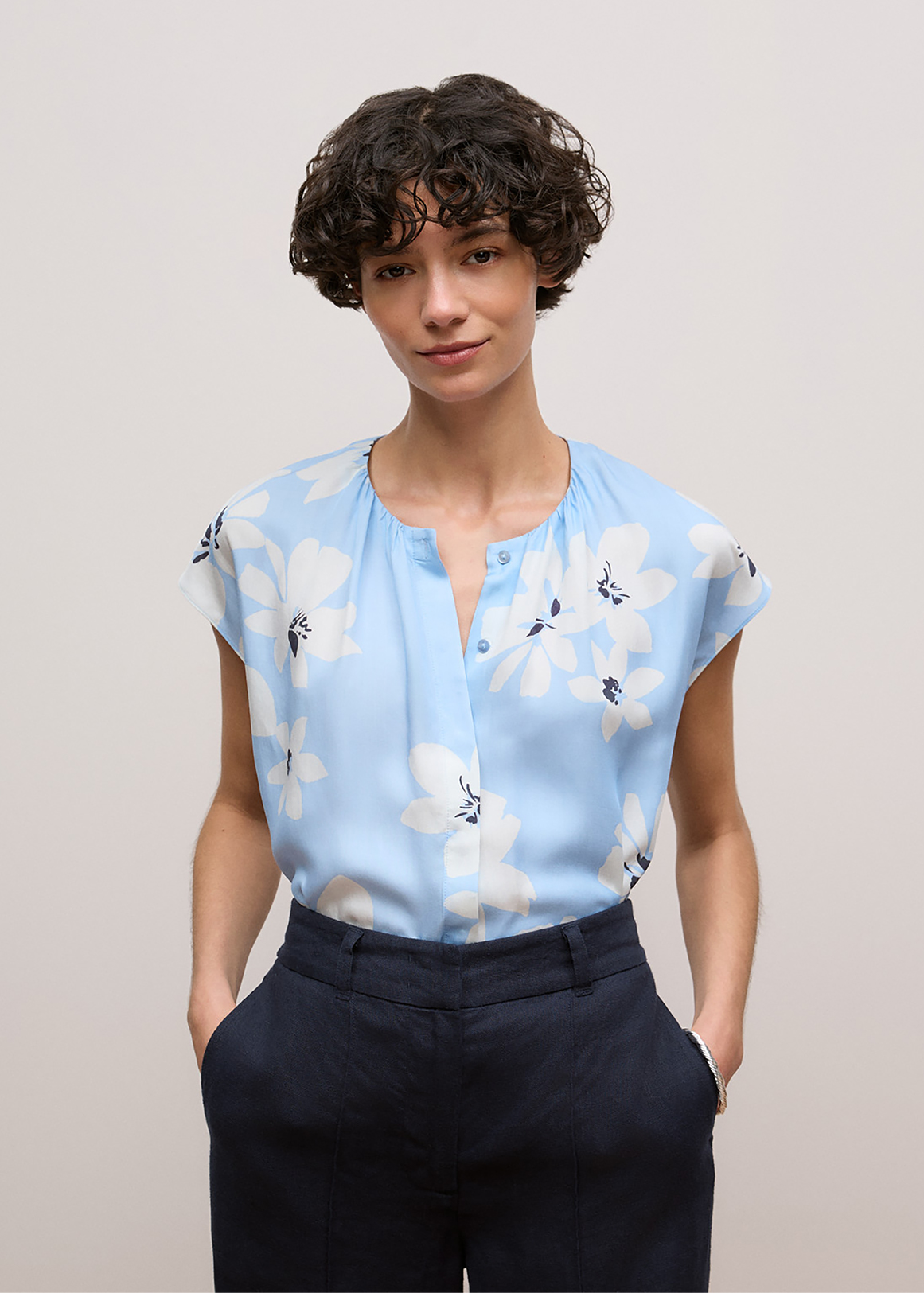 Sorell Modal Cap Sleeve Blouse