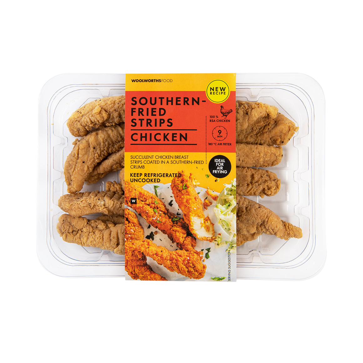 Southern Fried Chicken Breast Strips Avg 400 g