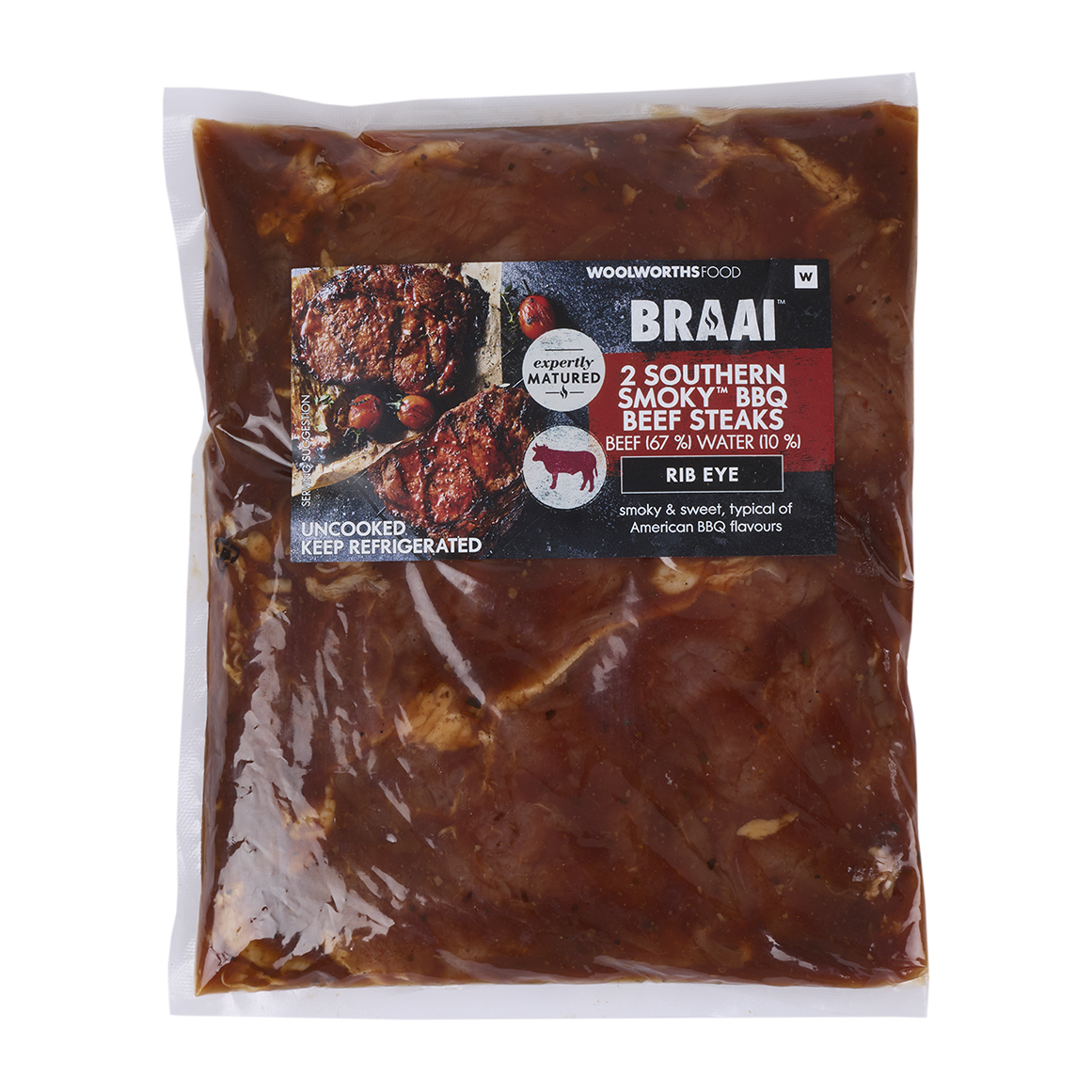 Southern Smoky™ BBQ Beef Rib Eye Steaks Avg 500 g