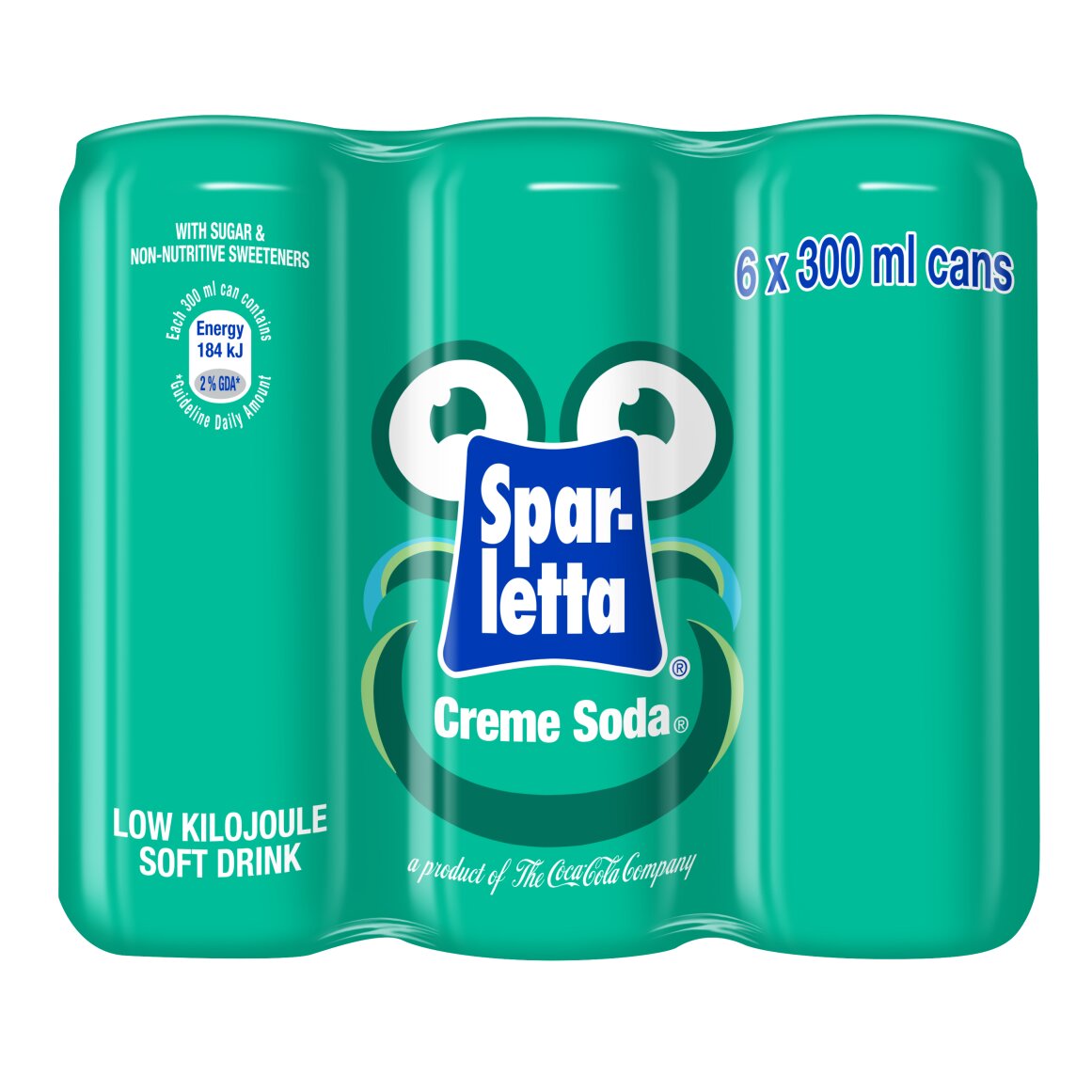 Sparletta Creme Soda Soft Drink 6 x 300 ml
