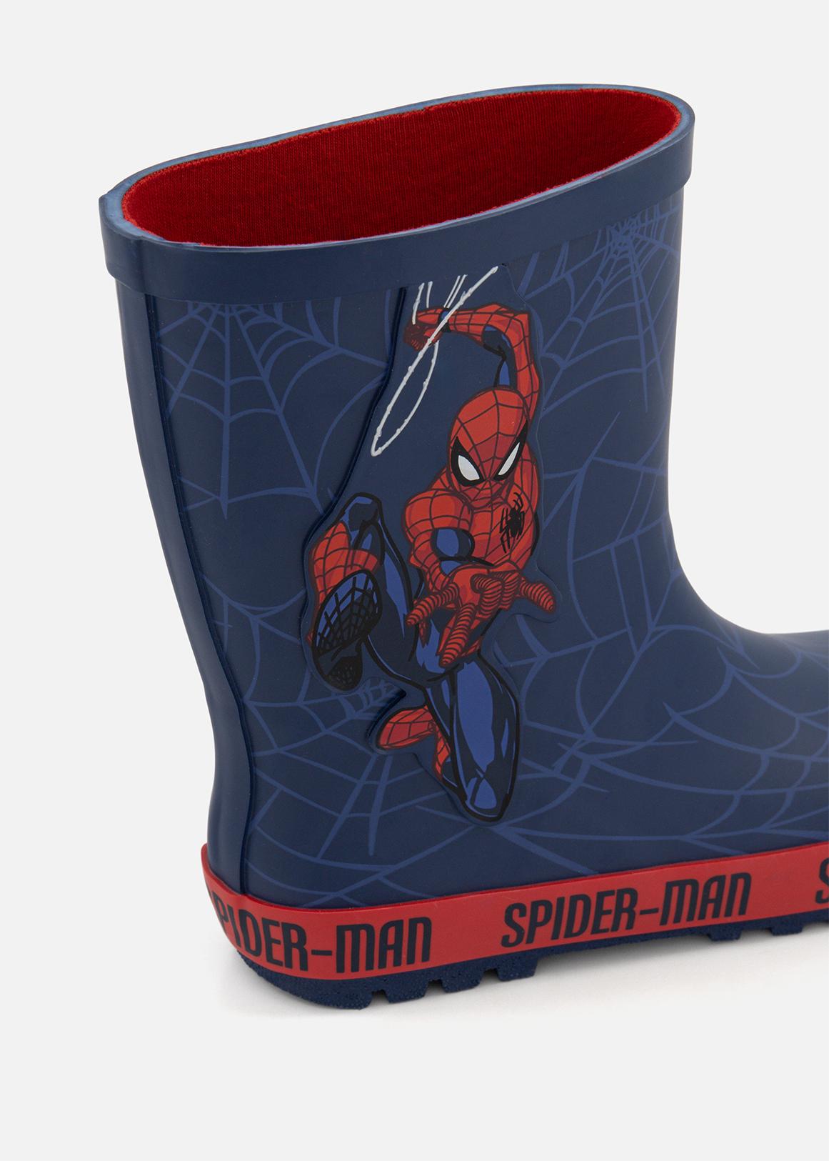 Bottes De Pluie Officielles Marvel Spiderman Pour Garçons – Caoutchouc Imperméable Avec Lacets Réglables