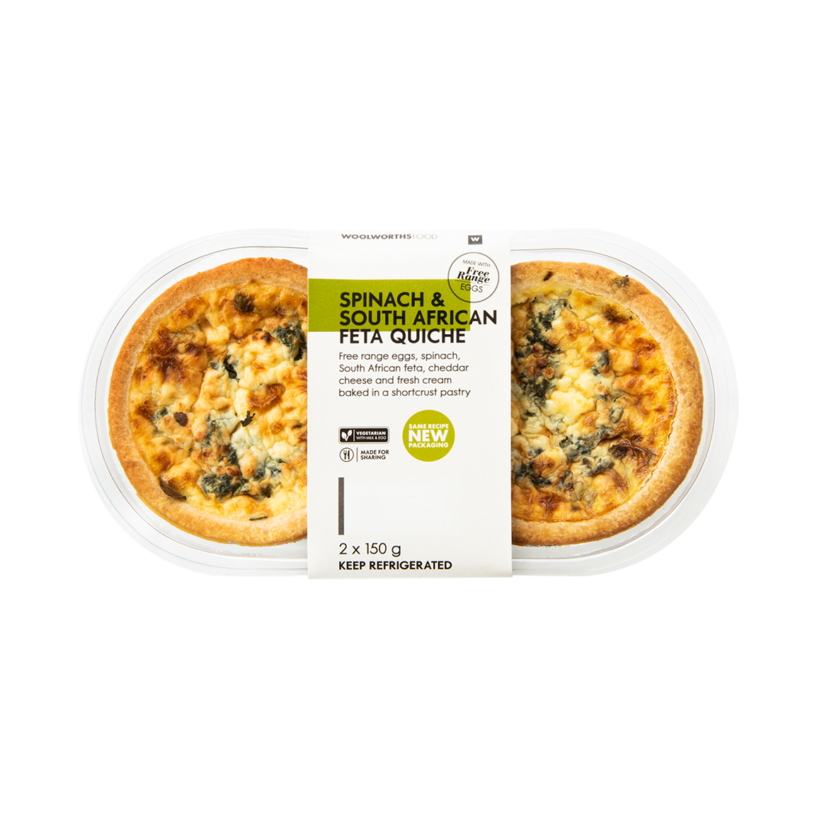 Spinach & Feta Quiche 2 x 150 g