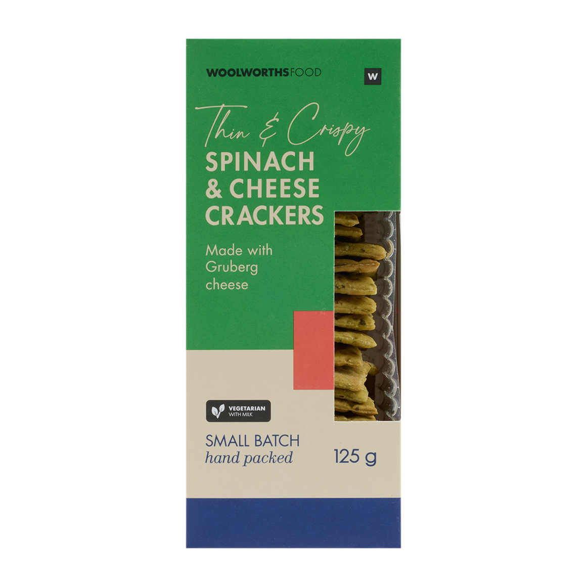 Spinach and Cheese Crackers 125 g