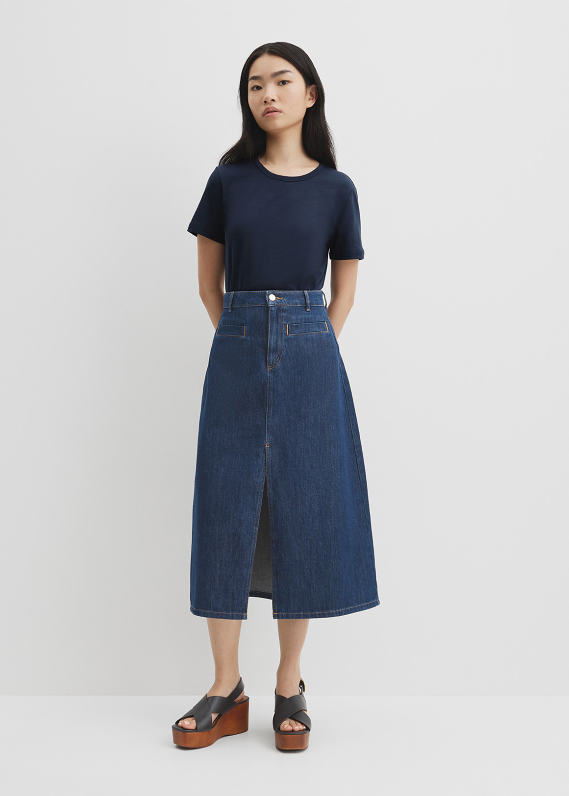 Split Midi Skirt