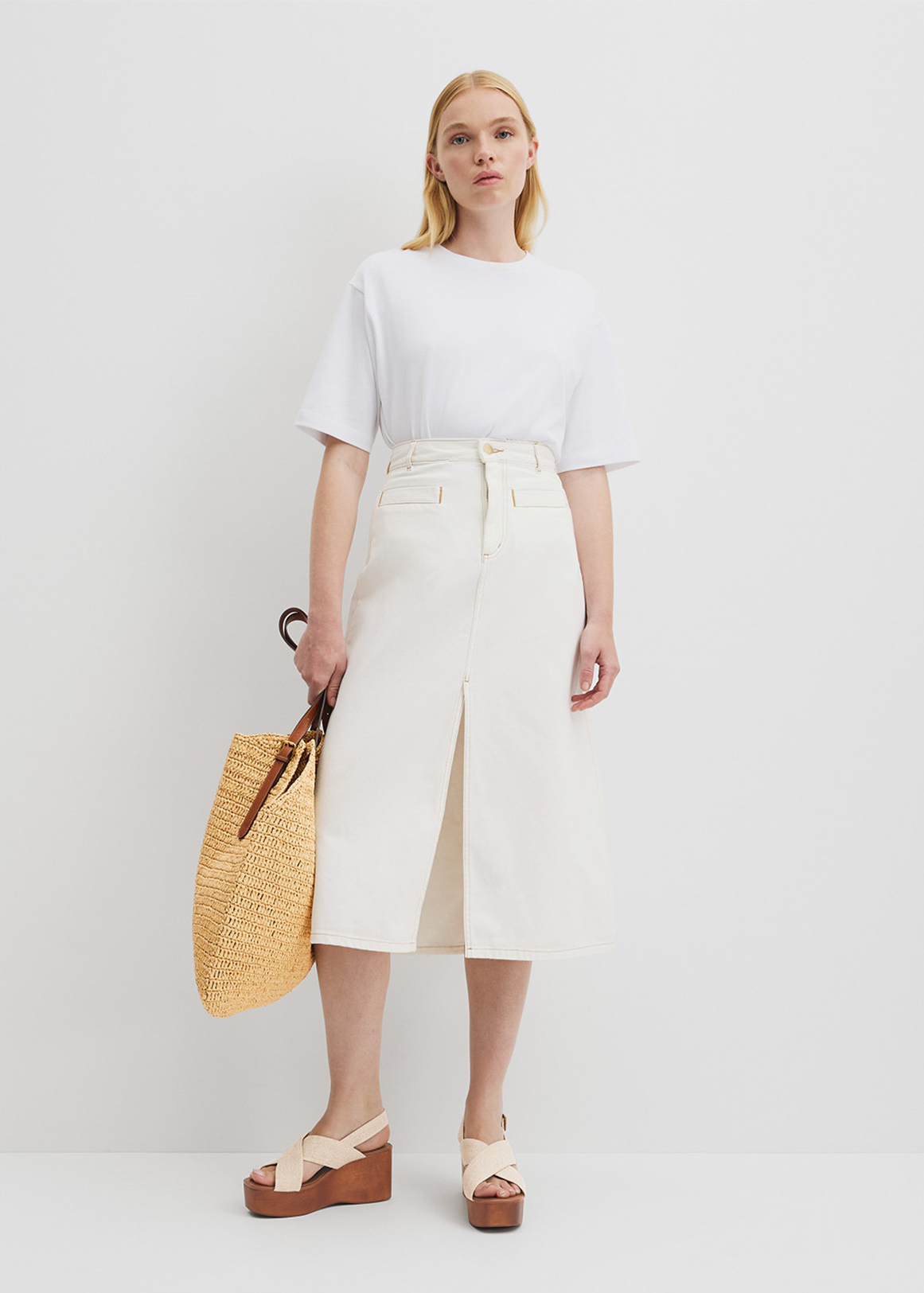 Split Midi Skirt