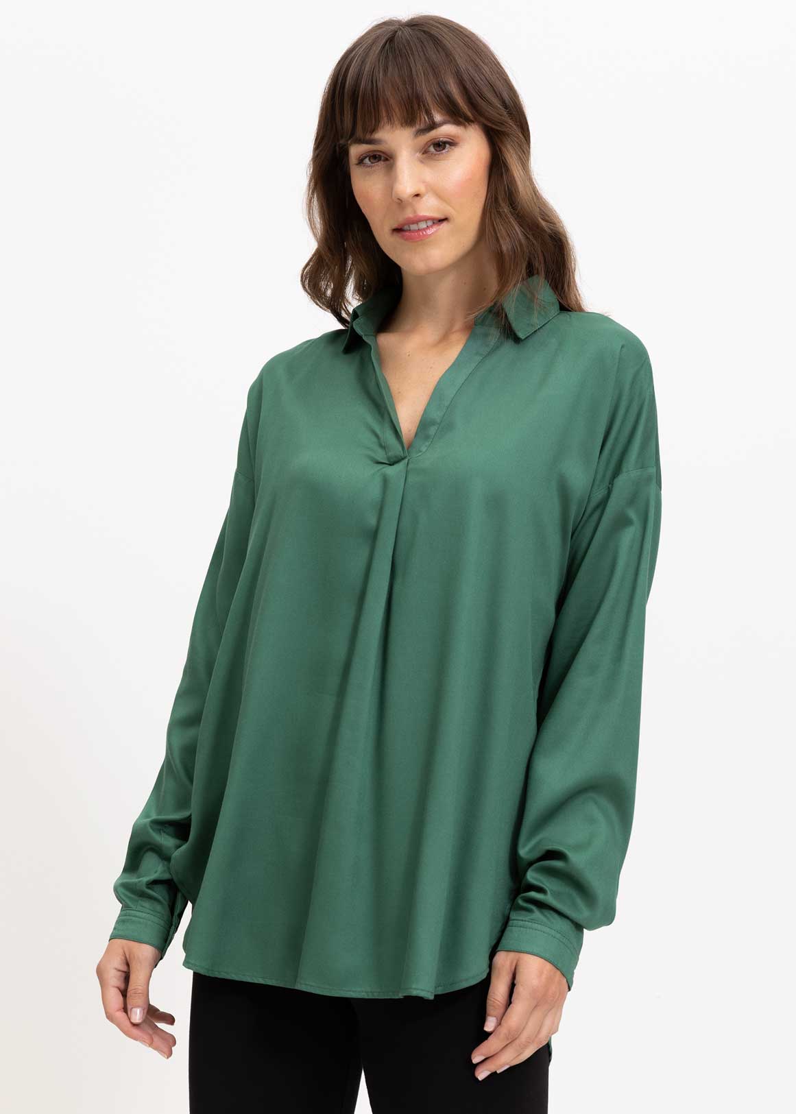 Split Neck Viscose Tunic | Woolworths.co.za