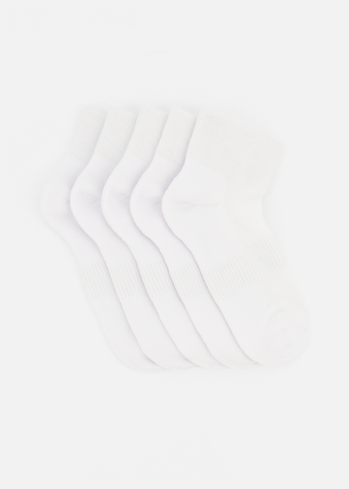Sport Cotton Rich Mid Cut Socks 5 Pack
