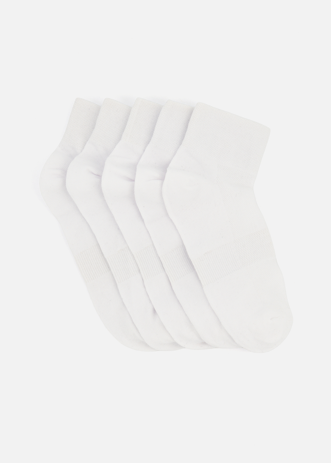 Sport Cotton Rich Mid Cut Socks 5 Pack