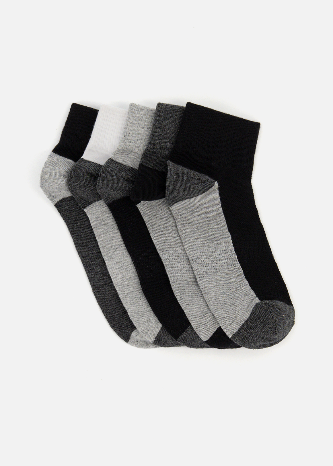 Sport Cotton Rich Mid Cut Socks 5 Pack