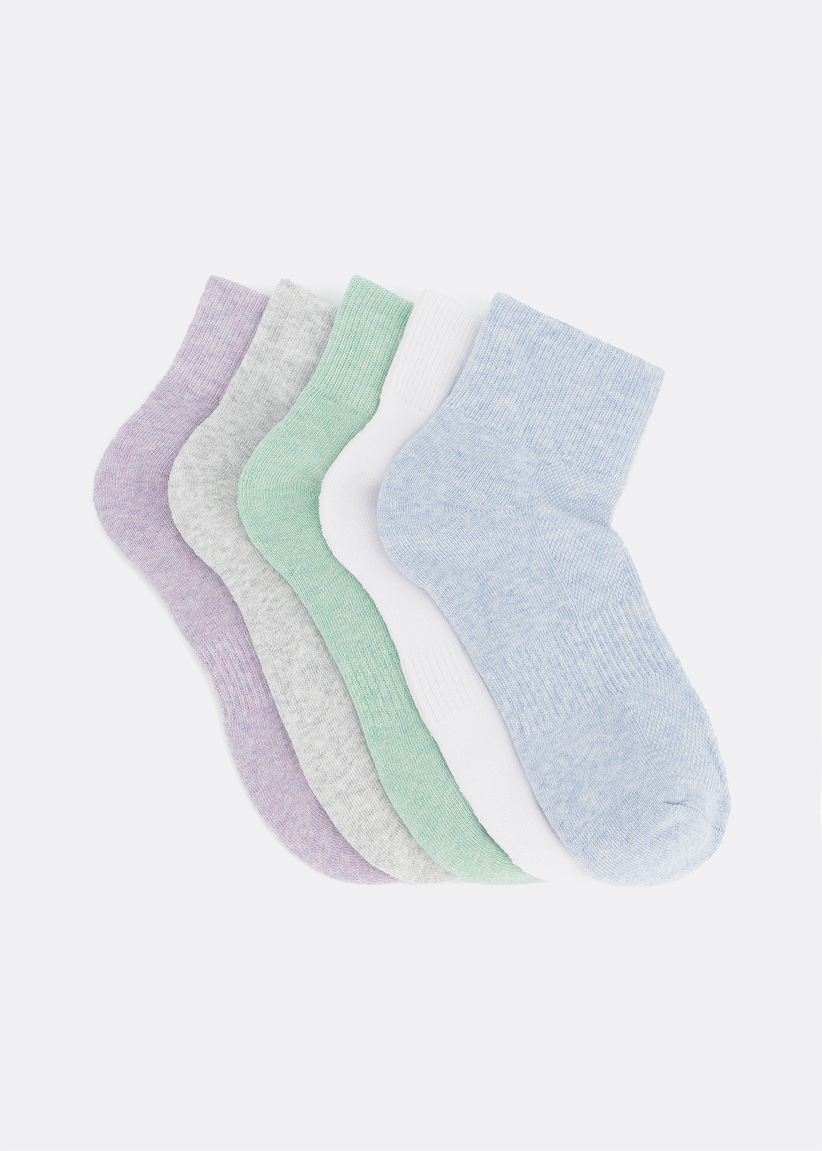 Sport Cotton Rich Mid Cut Socks 5 Pack