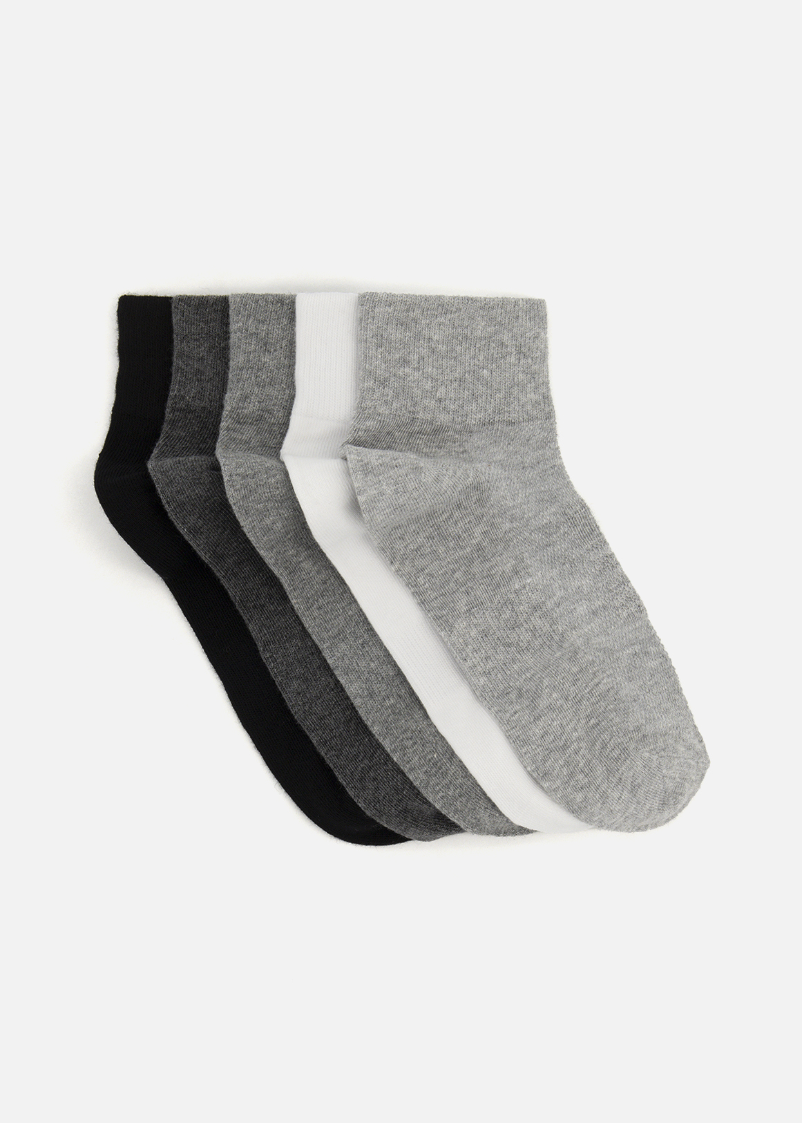 Sport Cotton Rich Mid Cut Socks 5 Pack