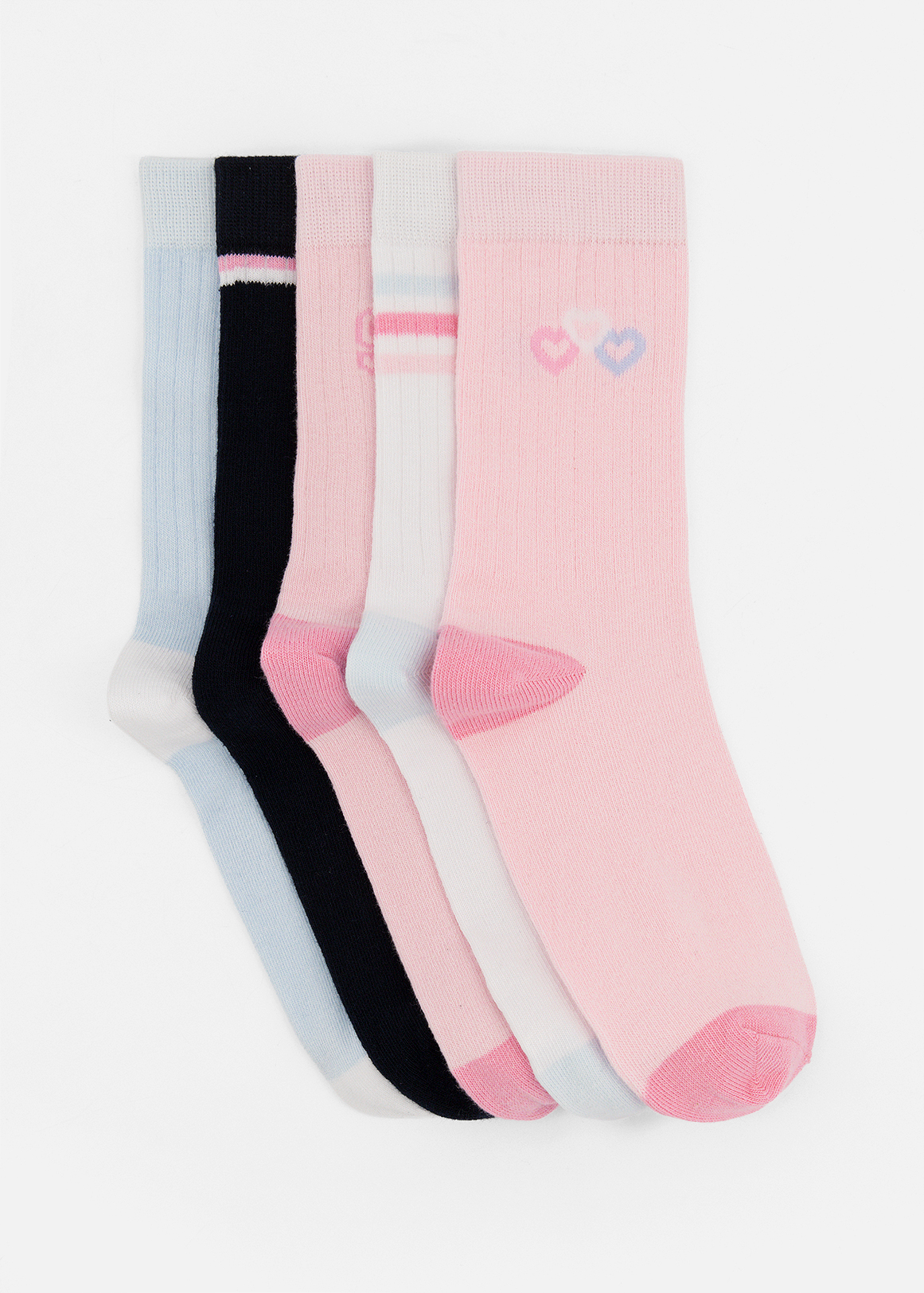Sporty Cotton Rich Ankle Socks 5 Pack