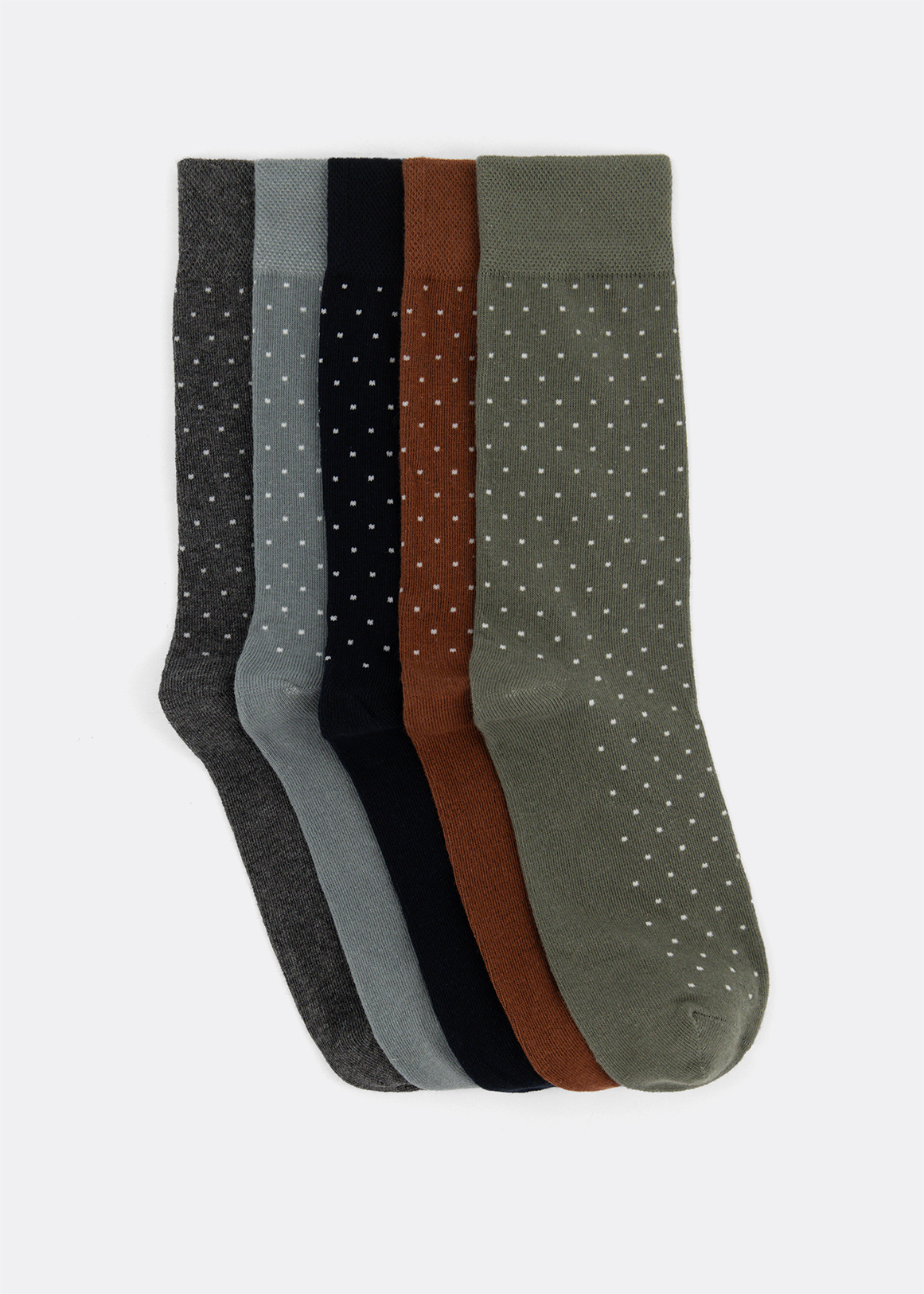 Spot Cotton Rich Socks 5 Pack