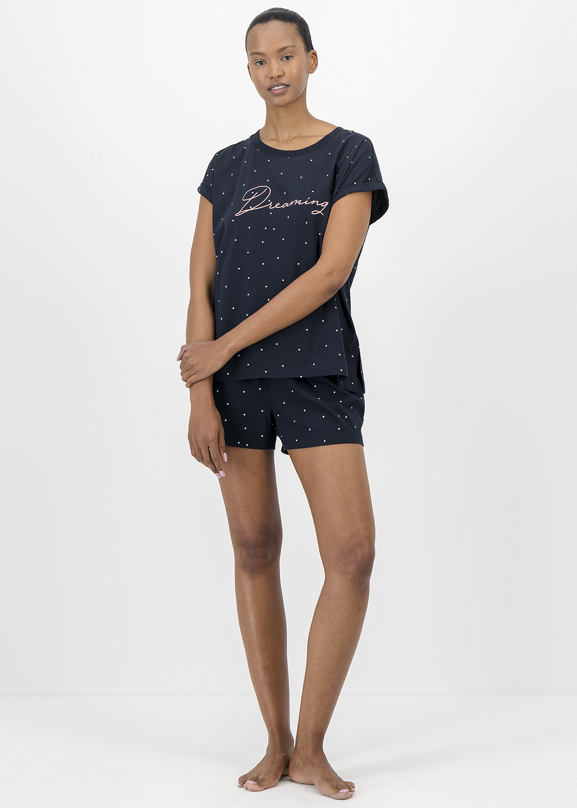 Spot Print Cotton Pyjamas