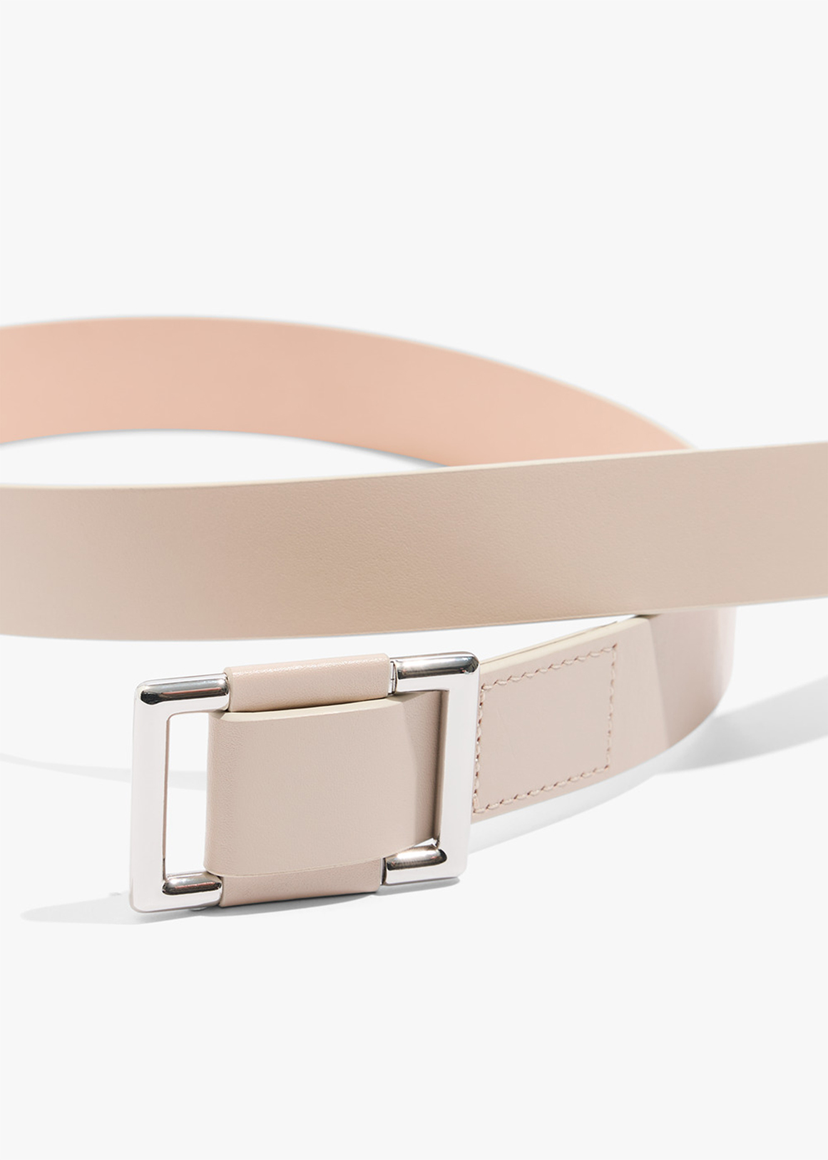 Square Detail Leather Belt | Woolworths.co.za