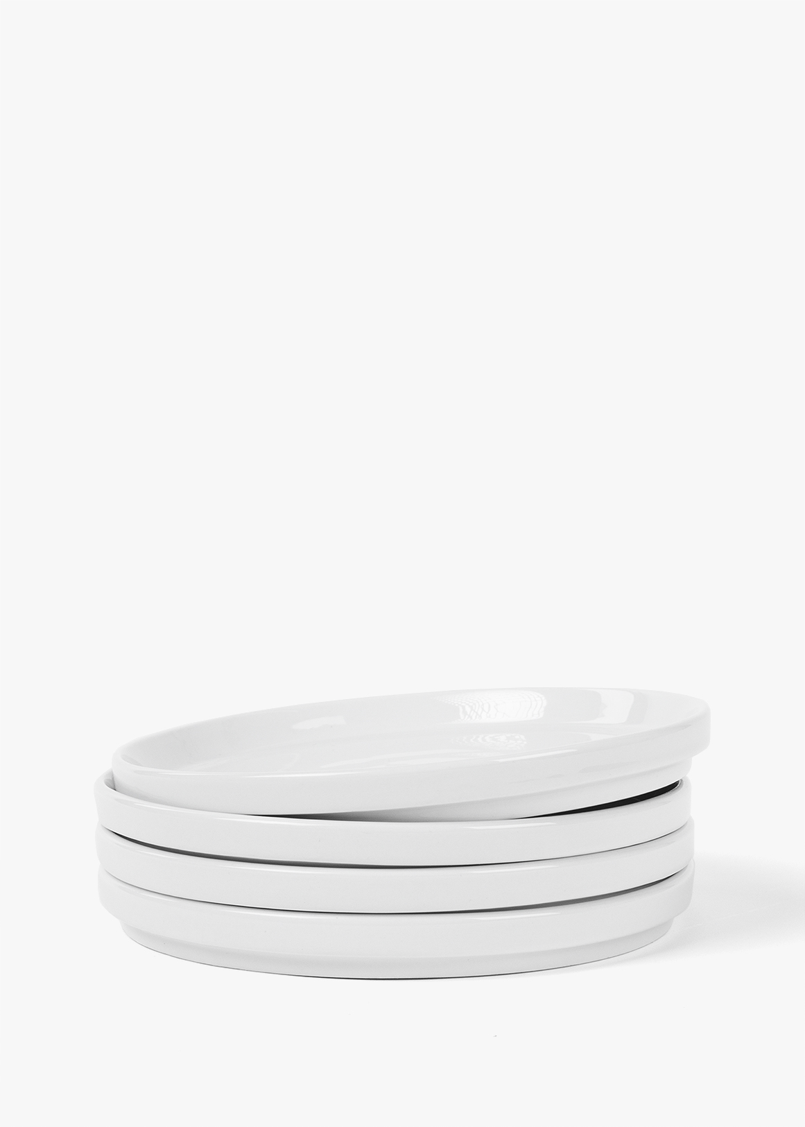 Stacked Porcelain Side Plates 4 Piece Set
