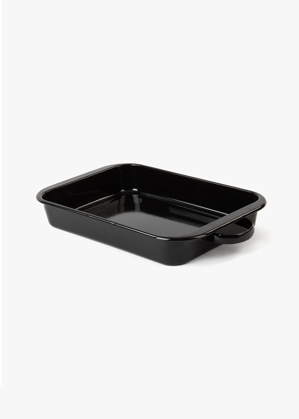 Stainless Steel & Ceramic Rectangular Enamel Roaster