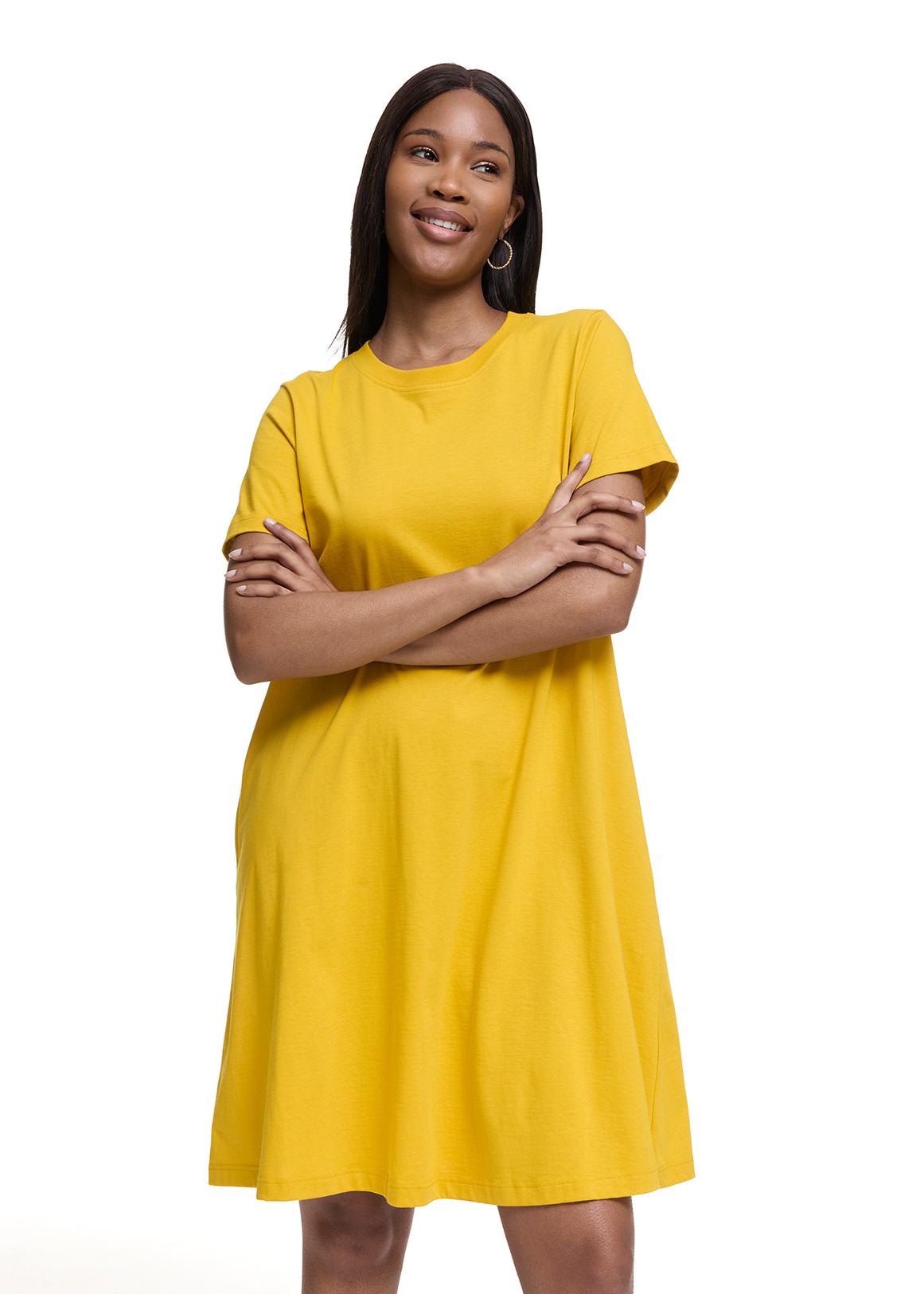 StayNew Cotton Midi T-shirt Dress - Main Image