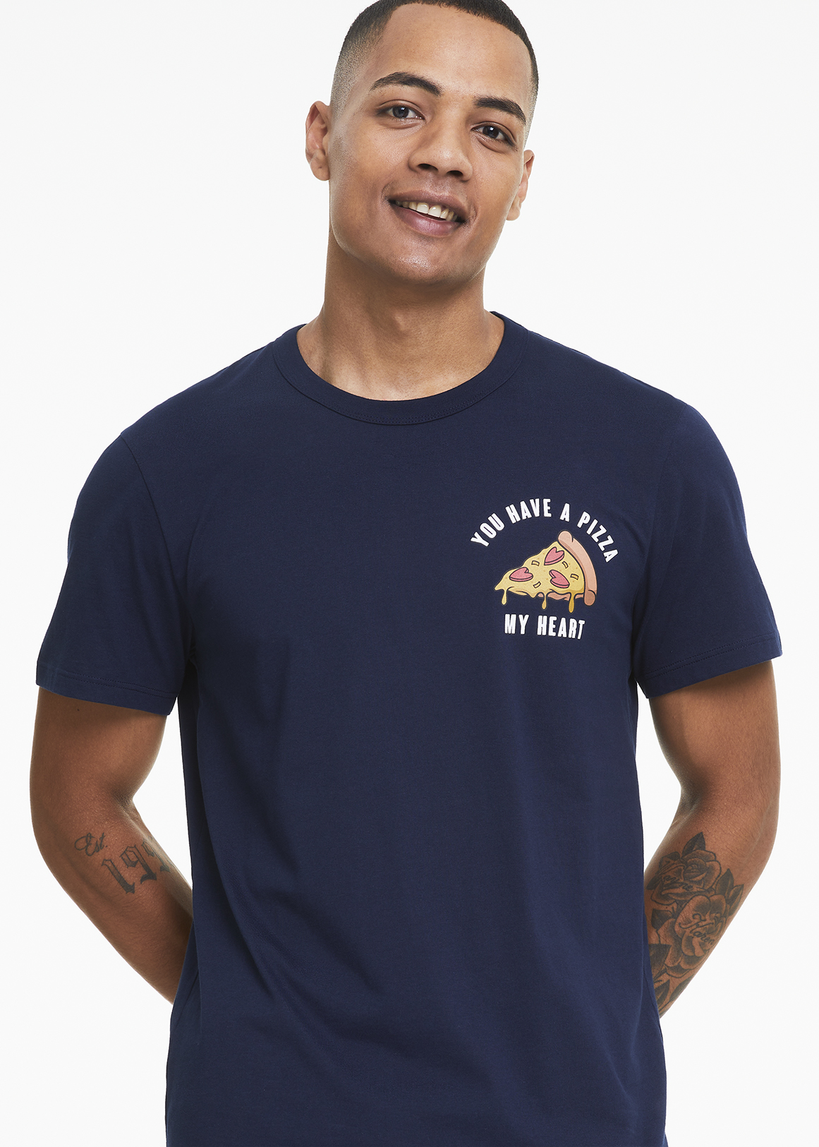 StayNew Pizza Lovers Cotton Sleep T-shirt | Woolworths.co.za