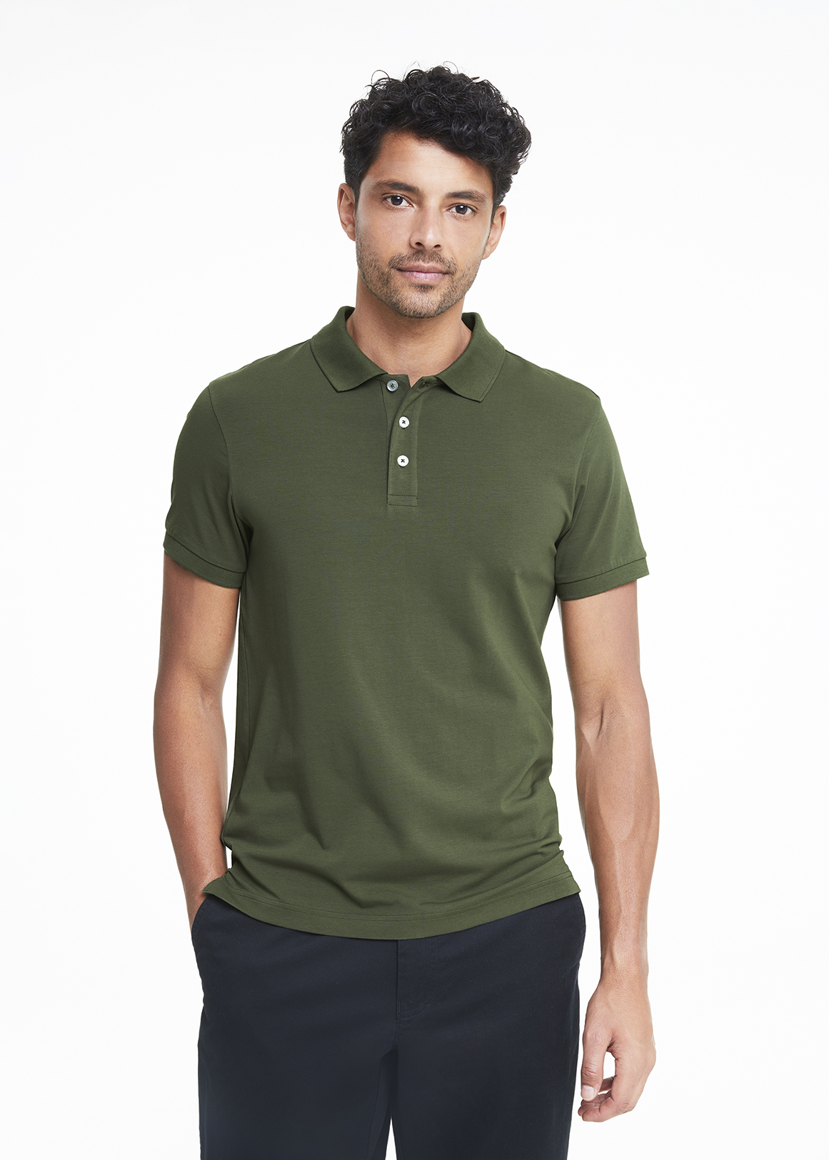 StayNew Slim Fit Cotton Stretch Golfer