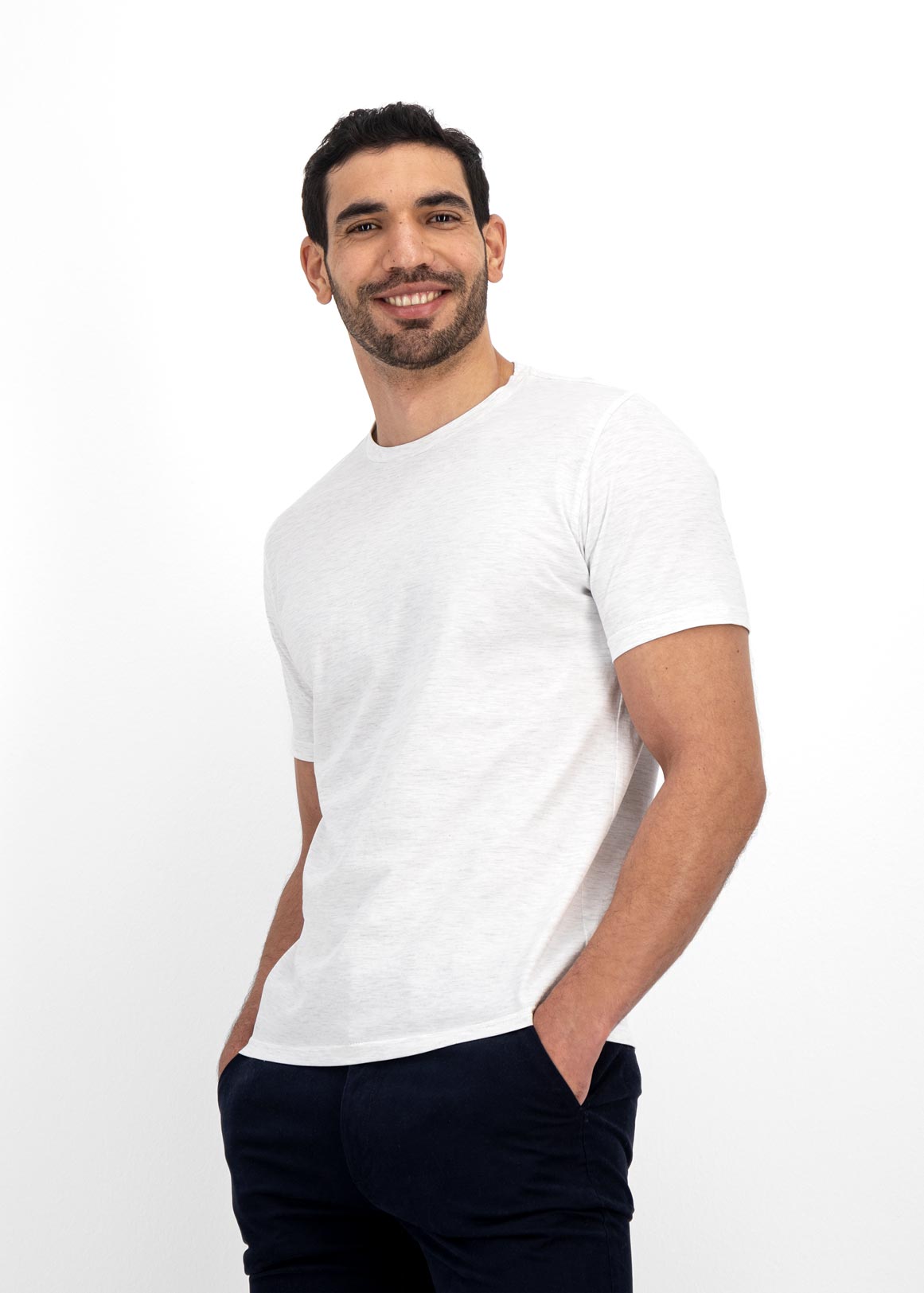 StayNew Slim Fit Crew Neck Cotton T-shirt | Woolworths.co.za