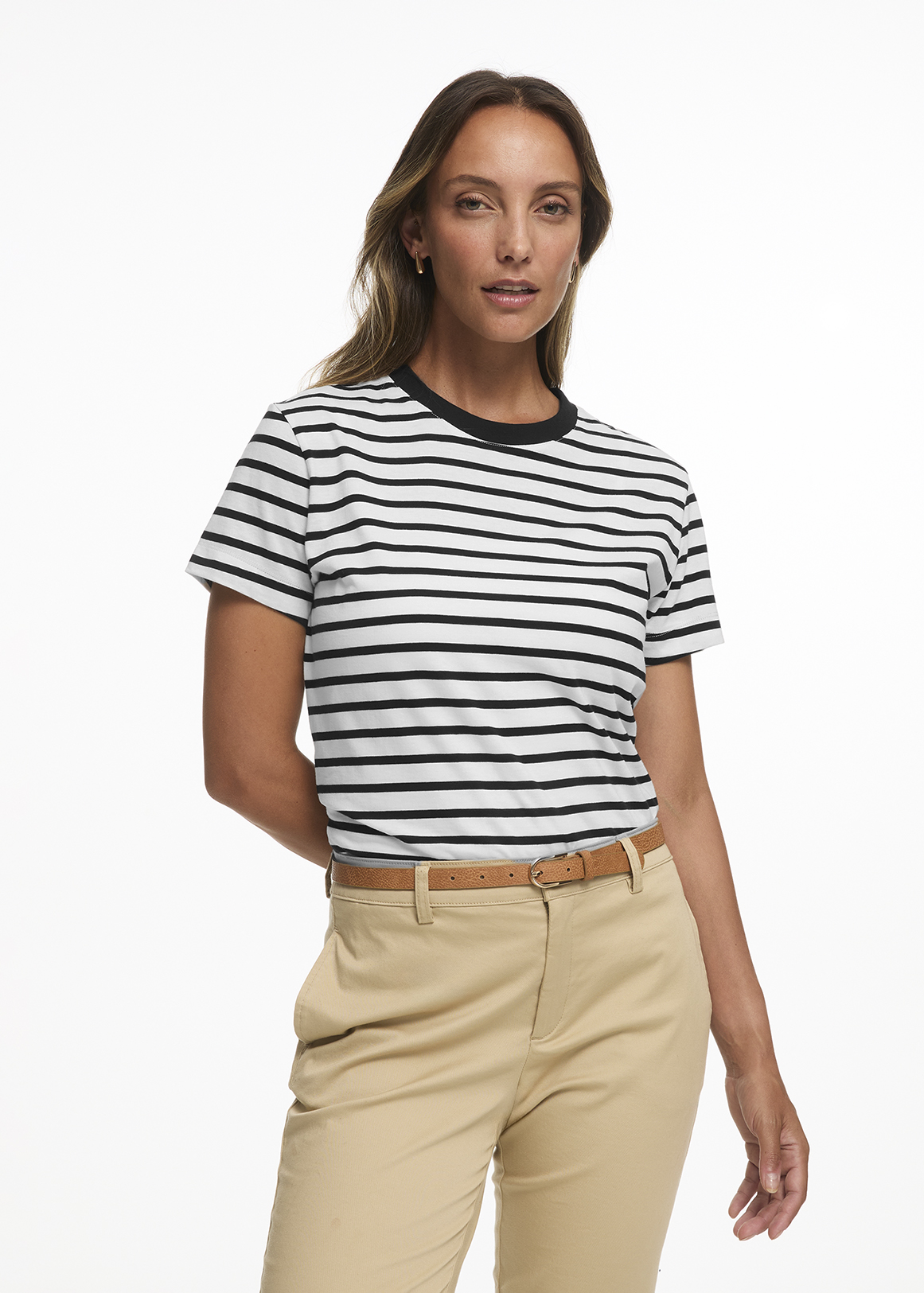 StayNew Striped Cotton T-shirt