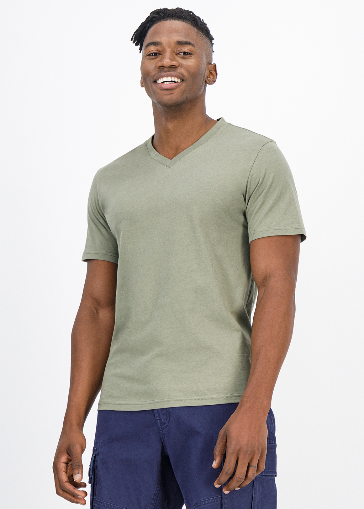 StayNew V-neck Slim Fit Cotton T-shirt